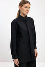 BLACK NAVY LOOSE SHIRT