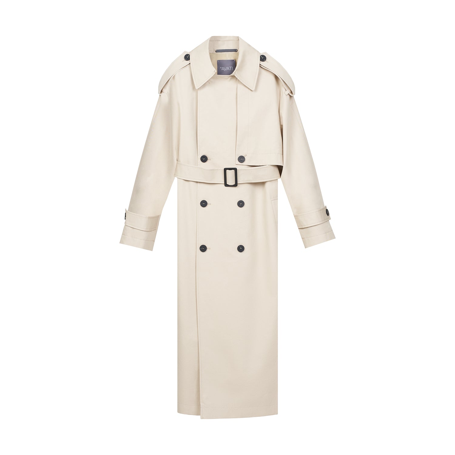 OVERSIZED BEIGE TRENCH COAT