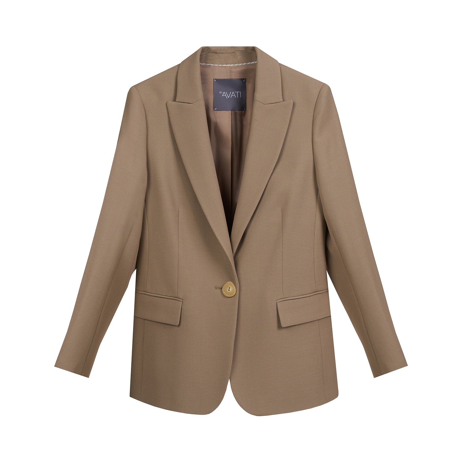 SINGLE-BREASTED MOCHA BLAZER