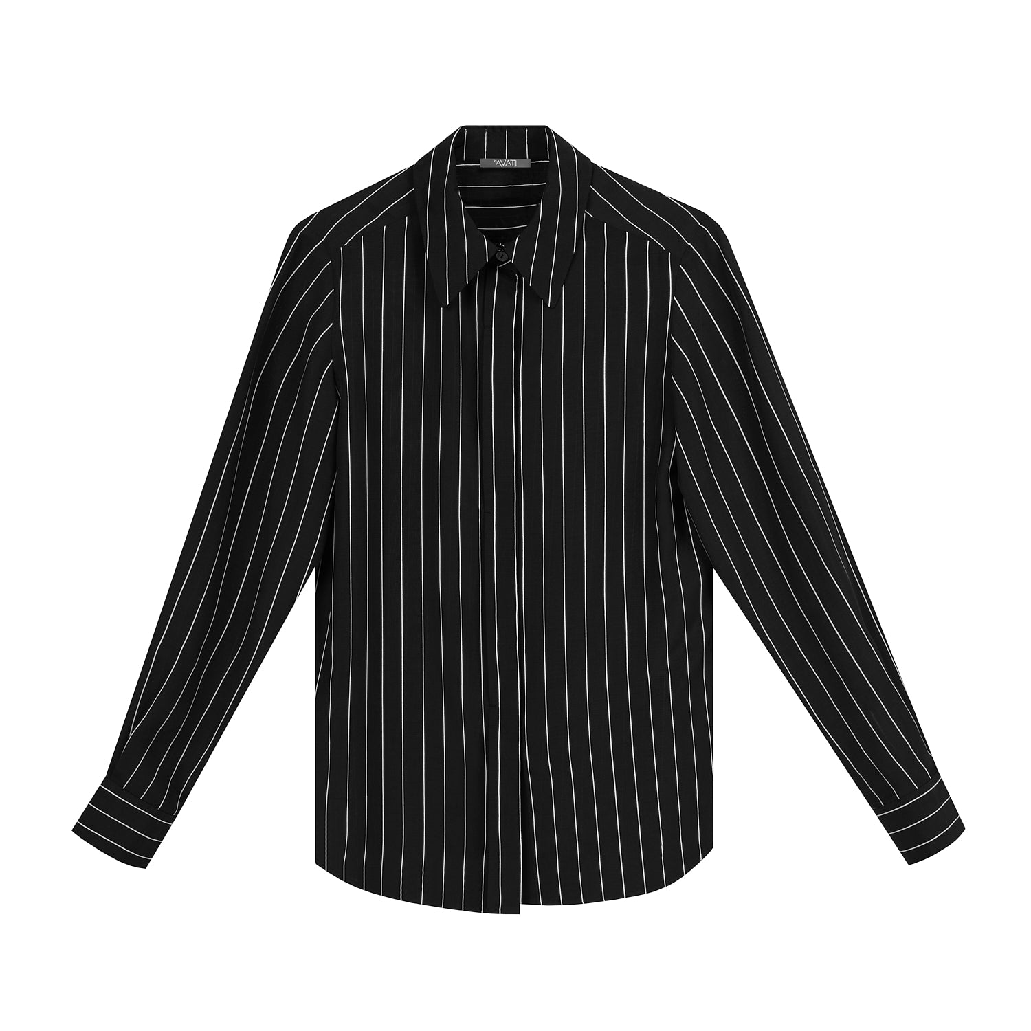 BLACK STRIPED SHIRT