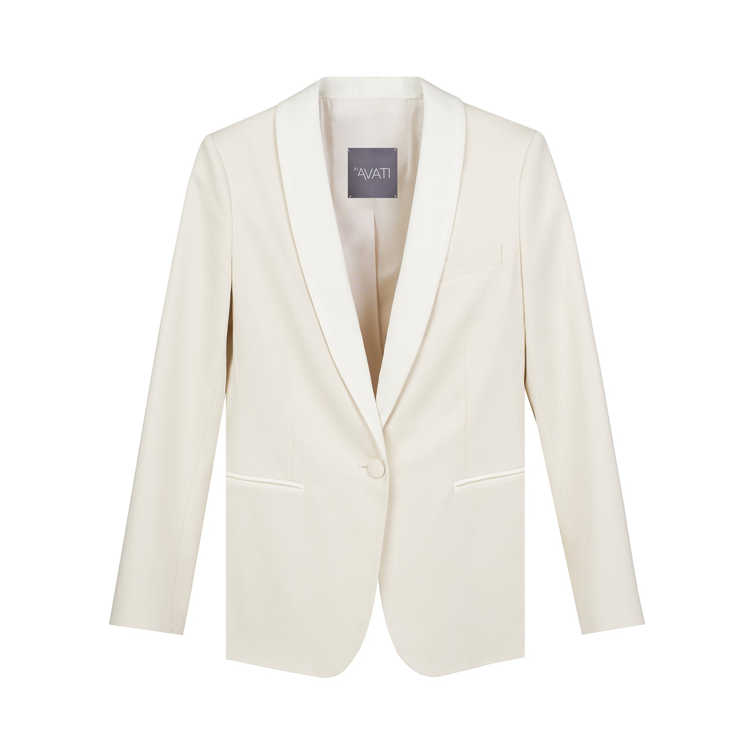 SINGLE-BREASTED MILK BLAZER