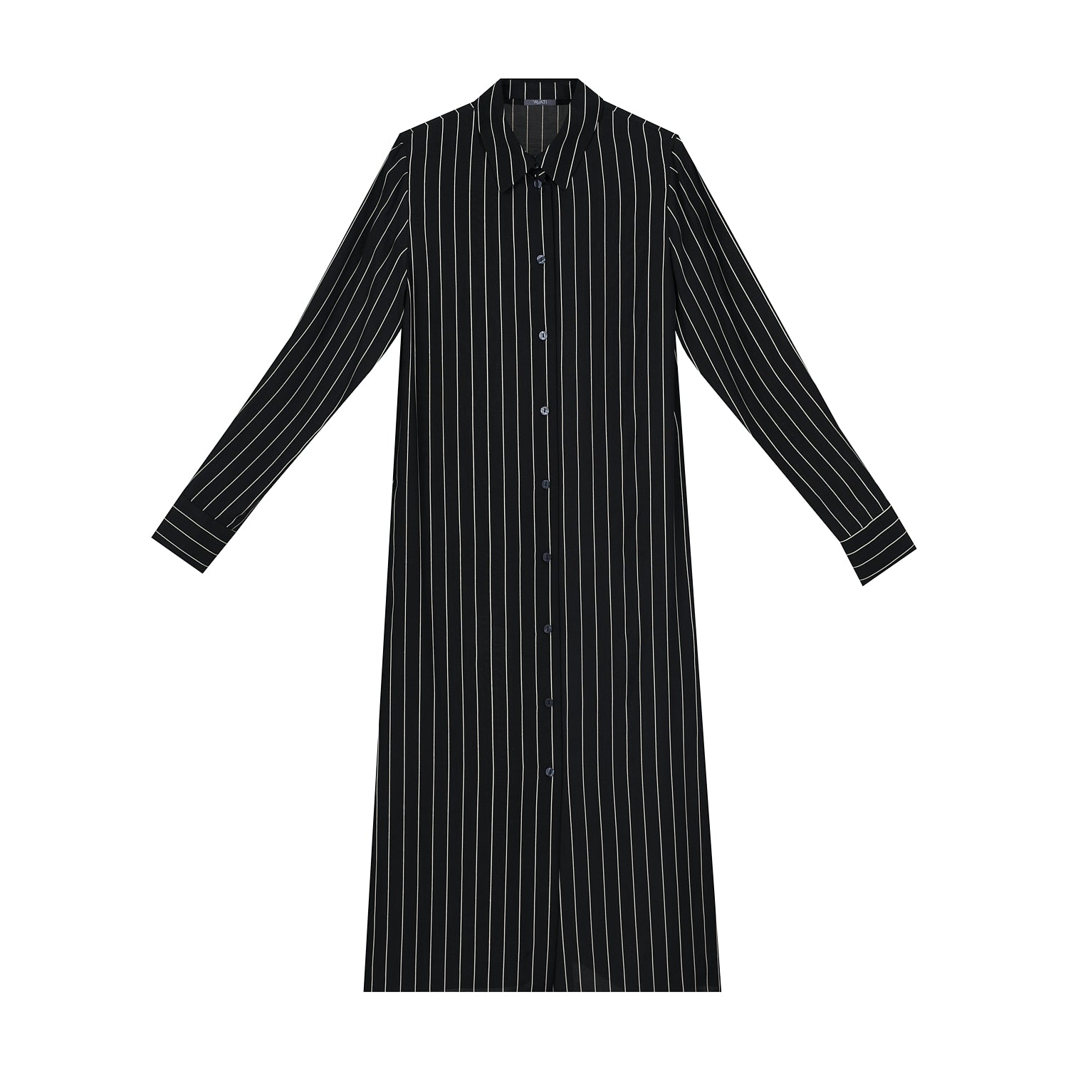 STRIPED SHIRT-STYLE DRESS