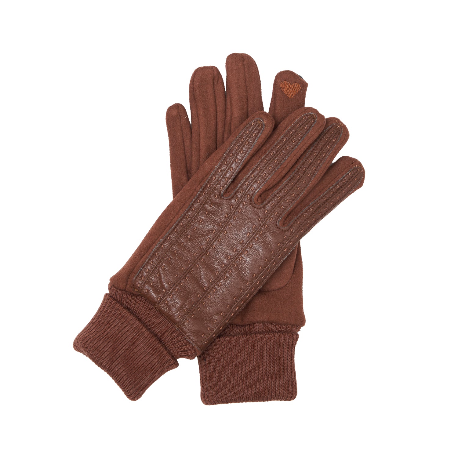 ECO LEATHER CHESTNUT GLOVES