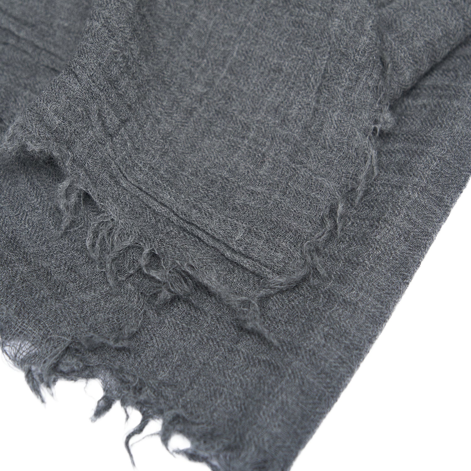 GREY WOOL SCARF