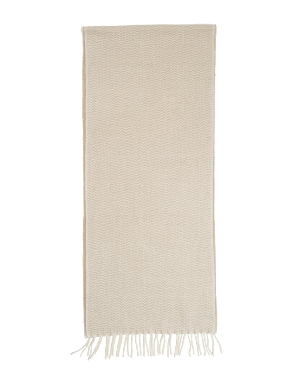 BEIGE WOOL SCARF