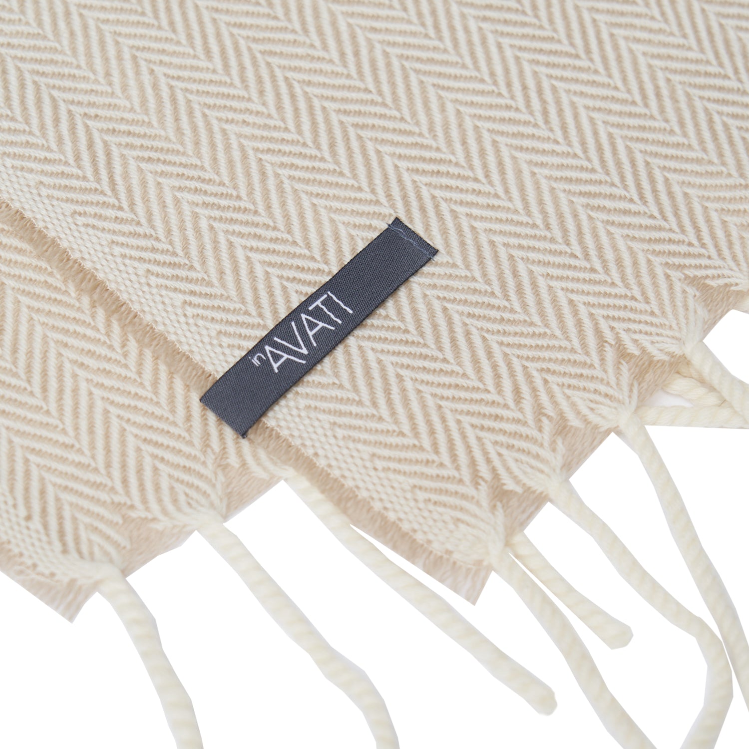 BEIGE WOOL SCARF