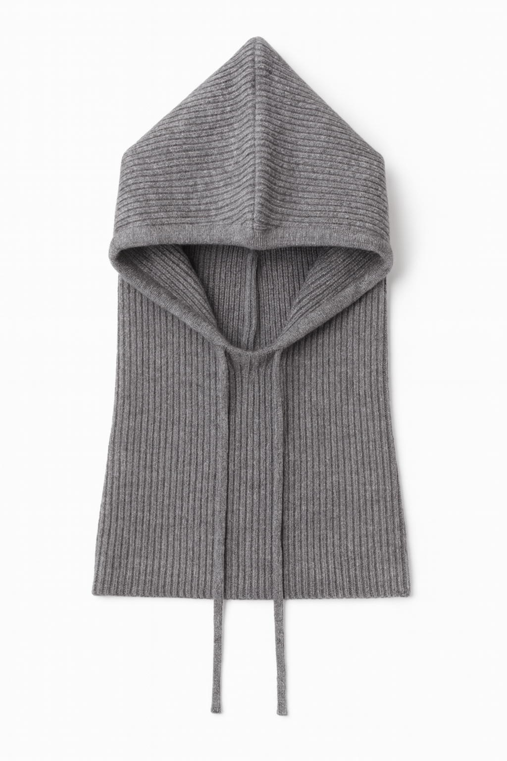 GREY WOOL-BLEND BALACLAVA