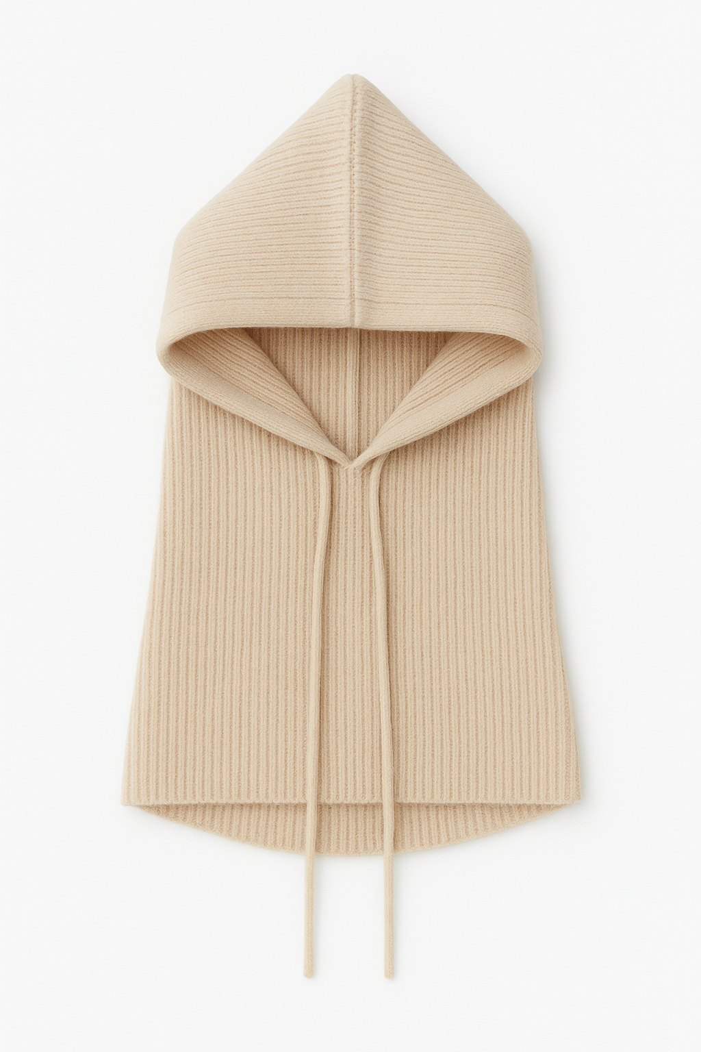 BEIGE WOOL-BLEND BALACLAVA