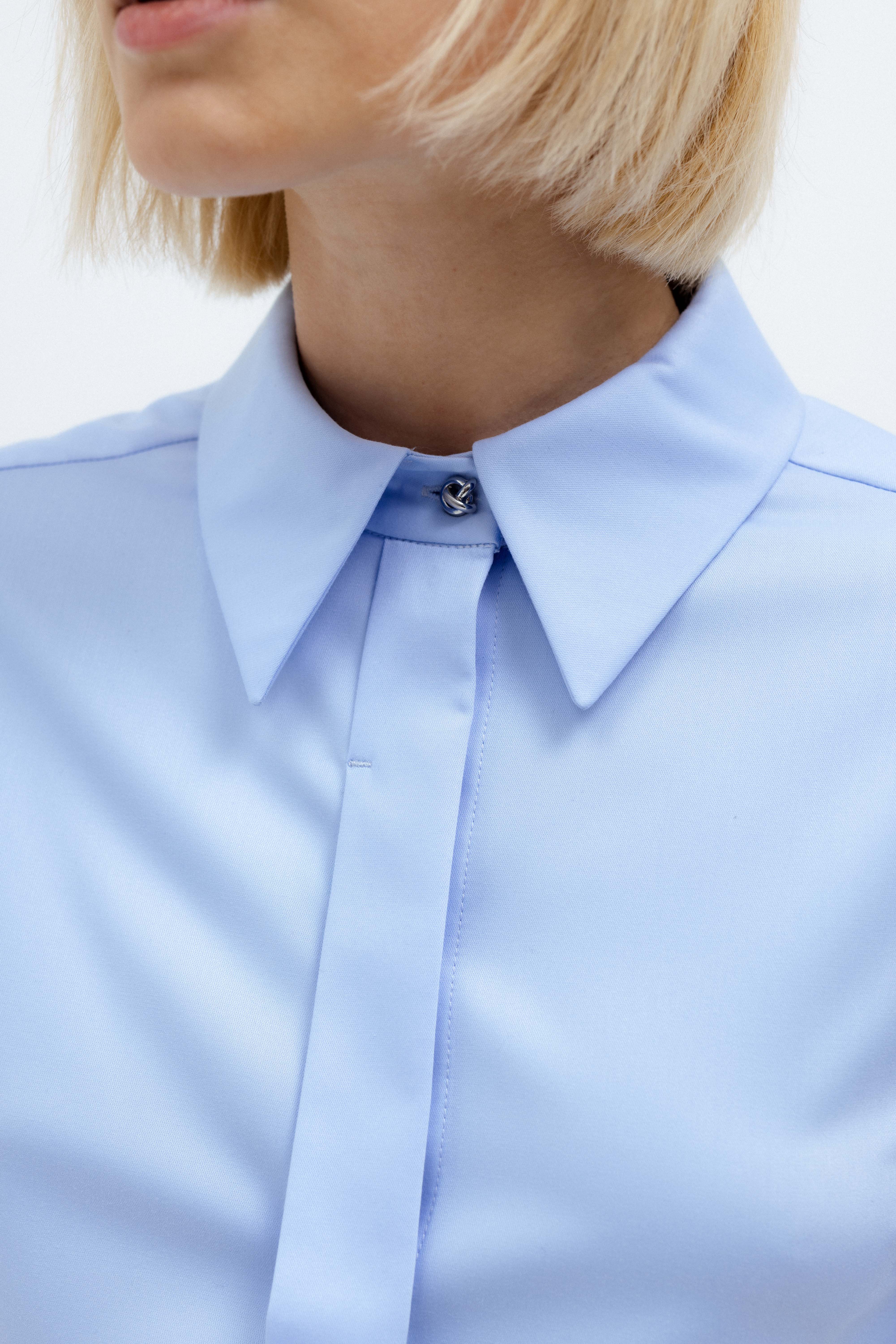 LIGHT BLUE SHIRT WITH BAMBOO