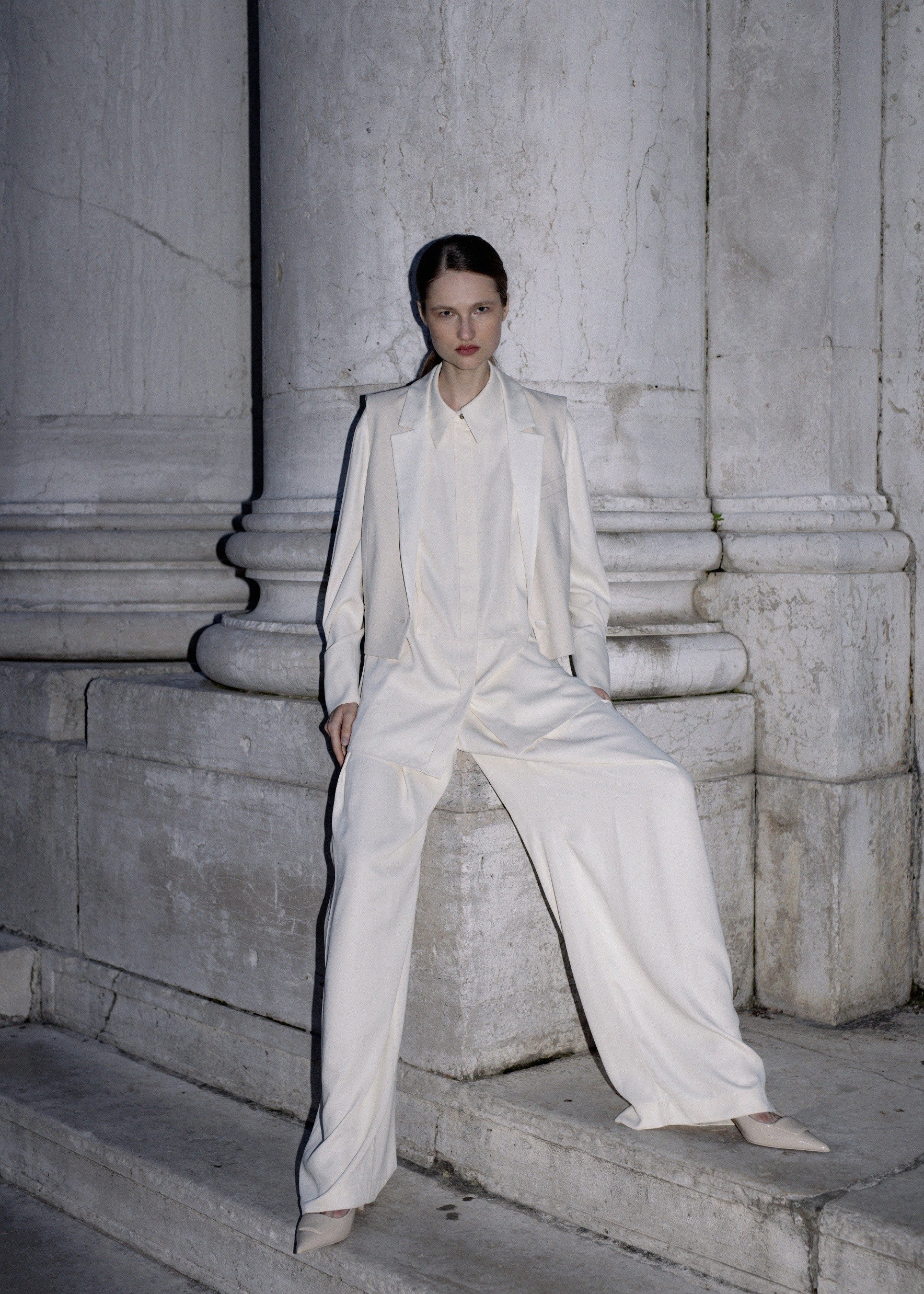 MILK-SHADE FLUID SHIRT