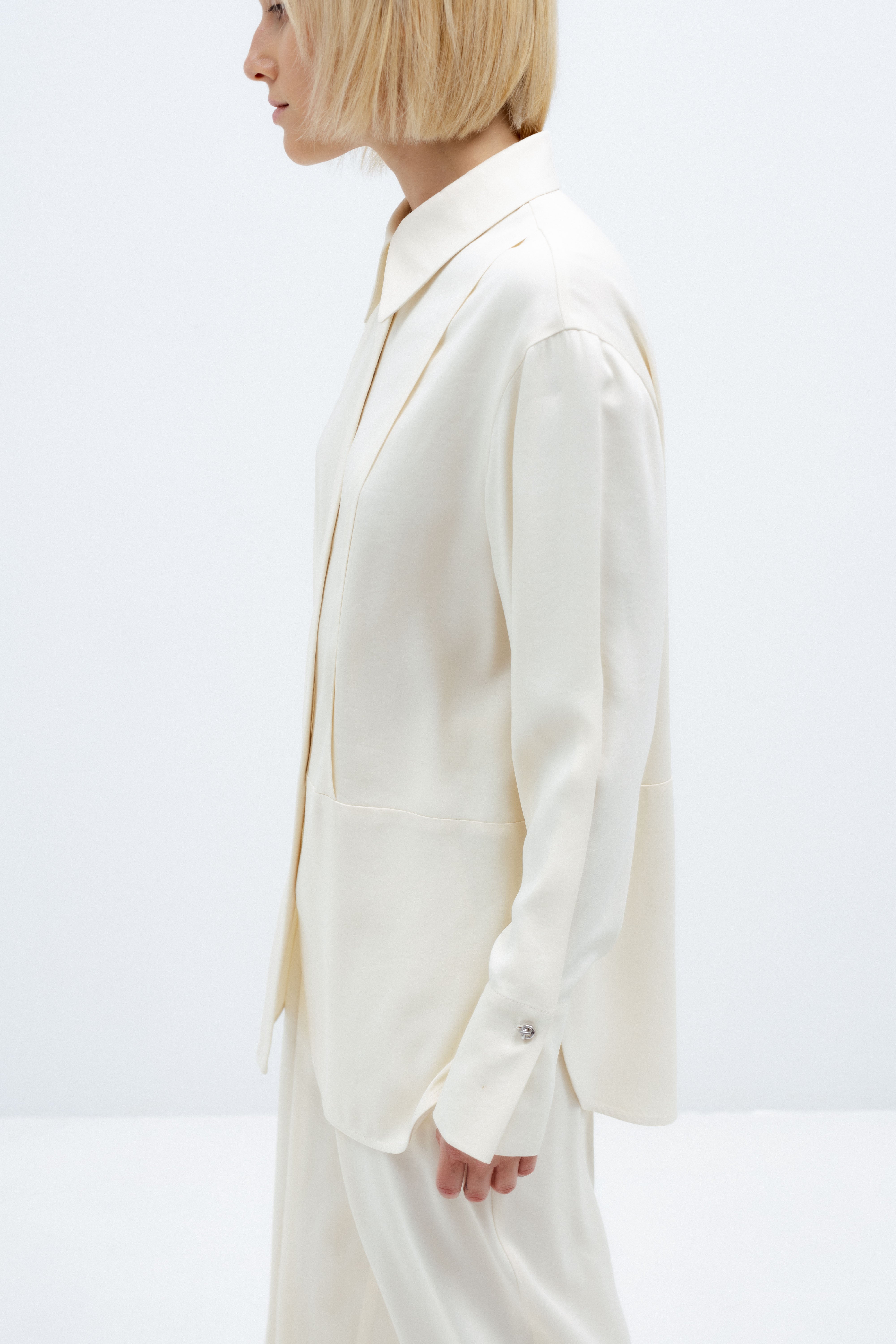 MILK-SHADE FLUID SHIRT