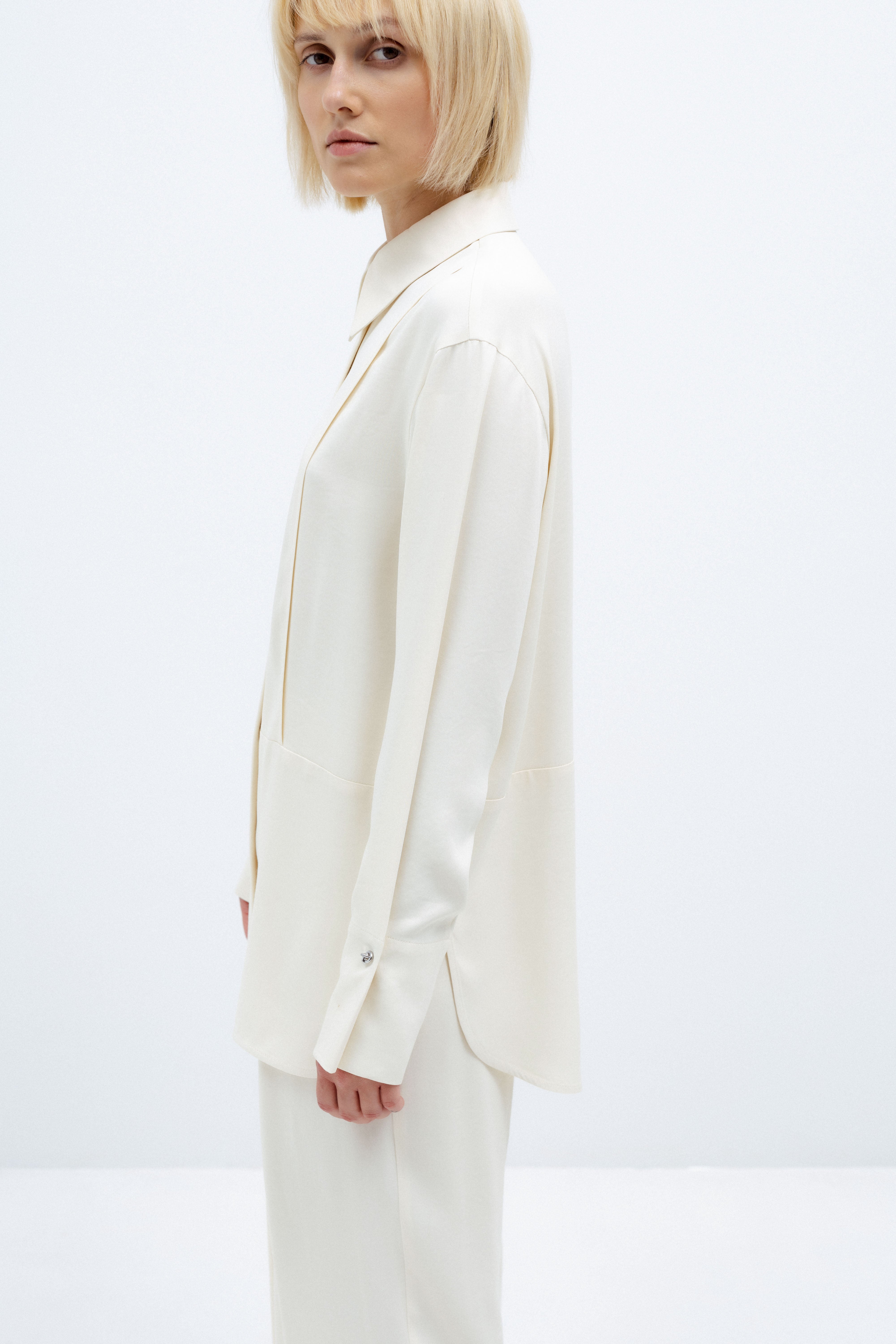 MILK-SHADE FLUID SHIRT