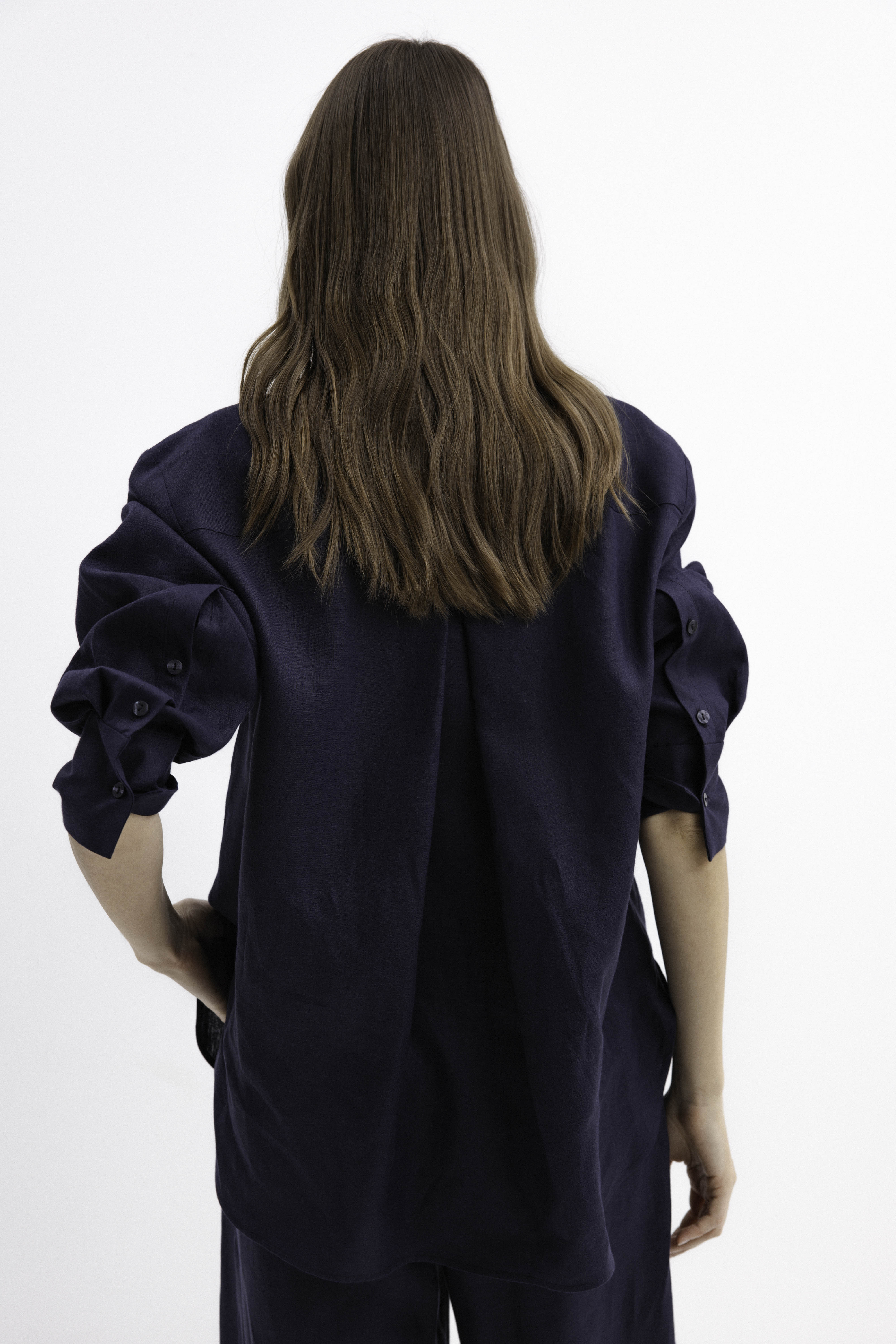 LINEN NAVY SHIRT