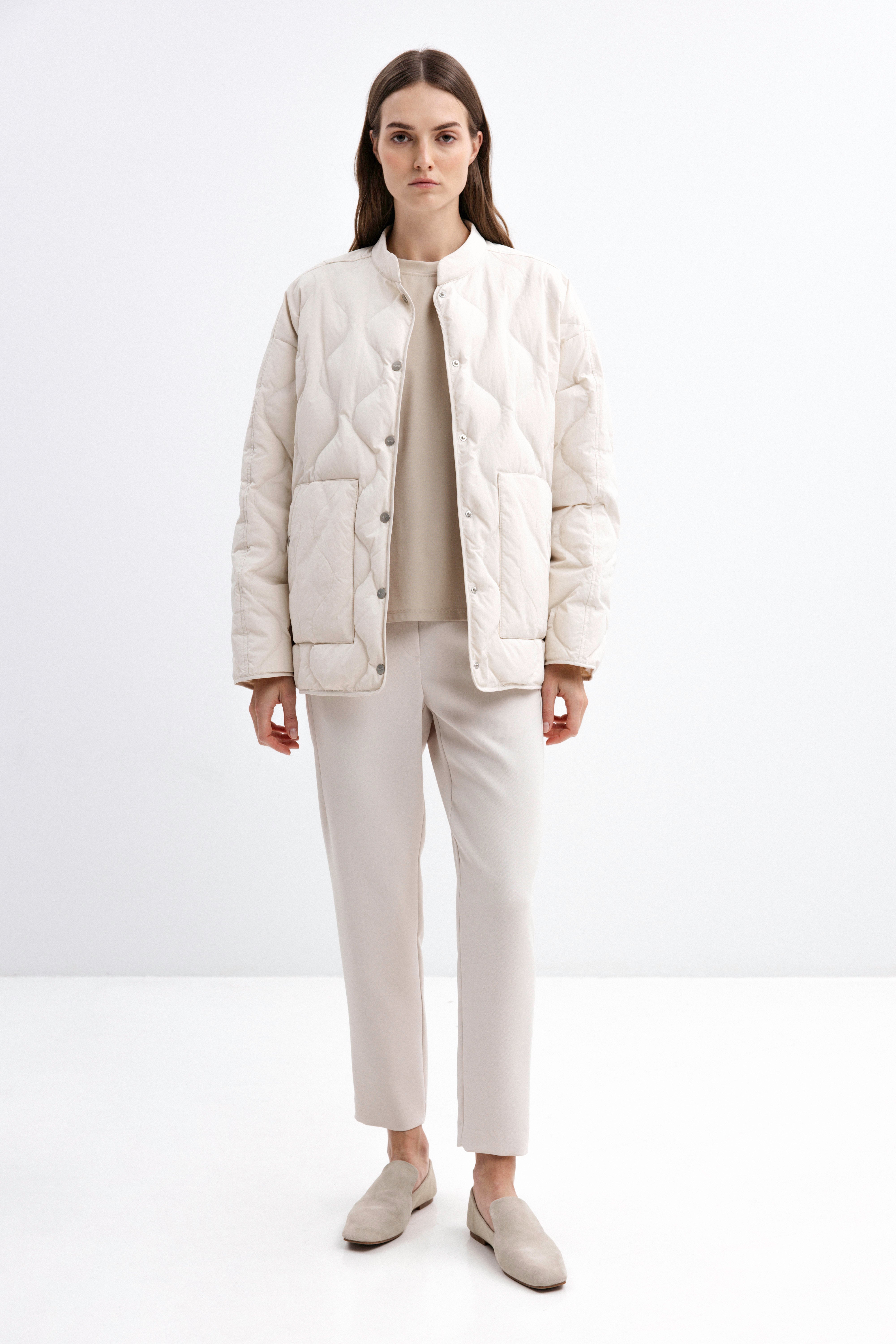 OVERSIZED MILK SHADE DOWN JACKET