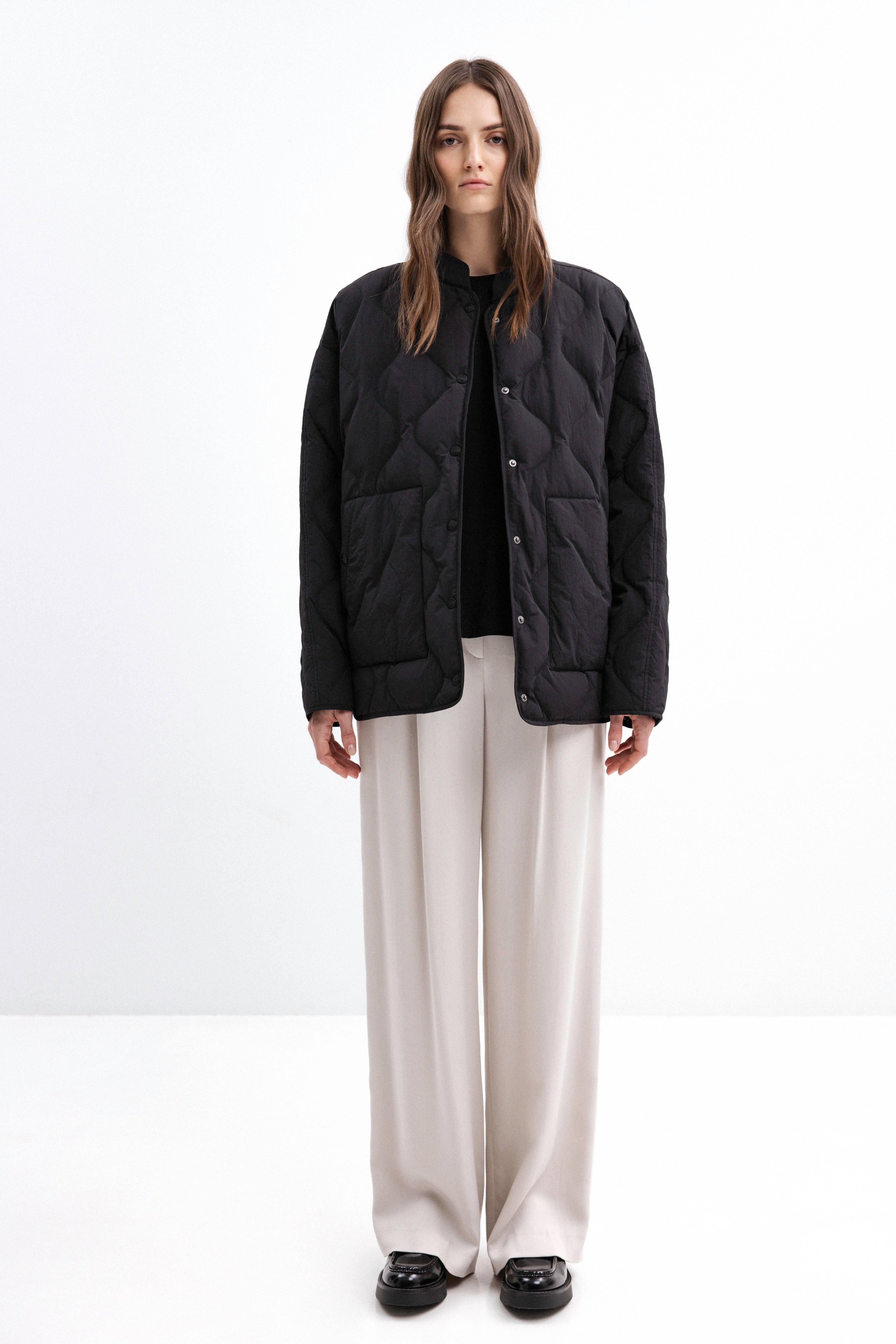 OVERSIZED BLACK DOWN JACKET