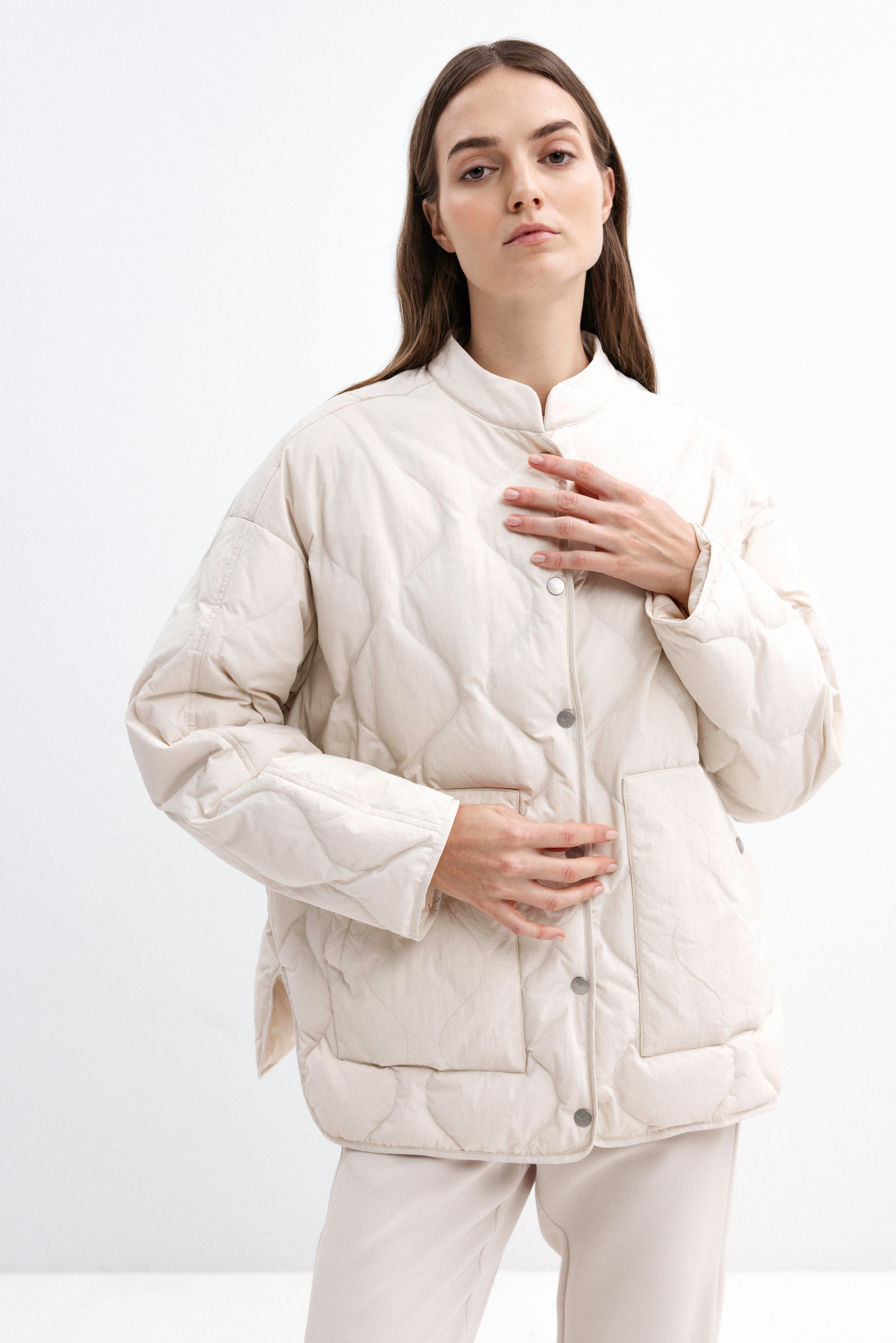 OVERSIZED MILK SHADE DOWN JACKET