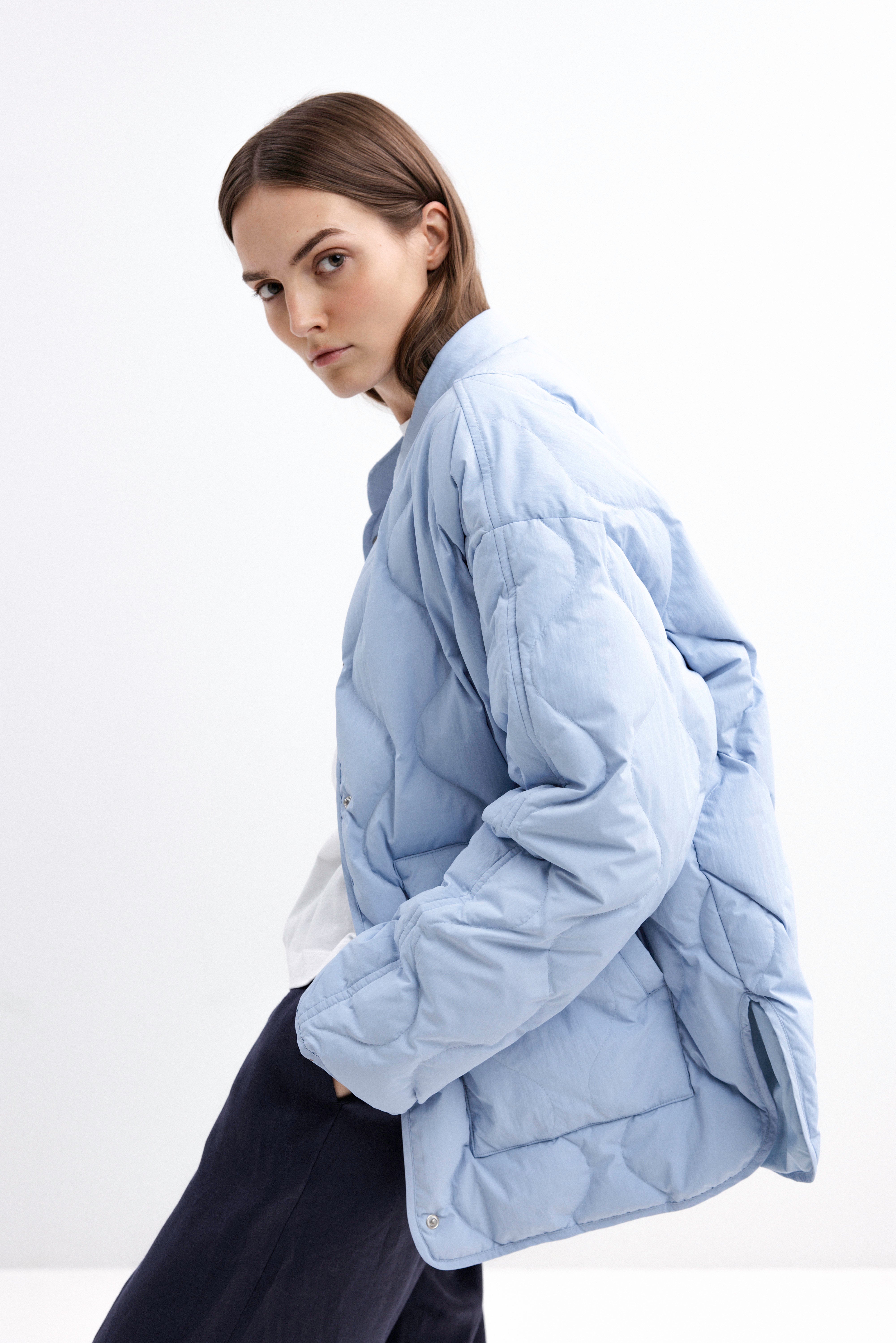 OVERSIZED SKY BLUE DOWN JACKET