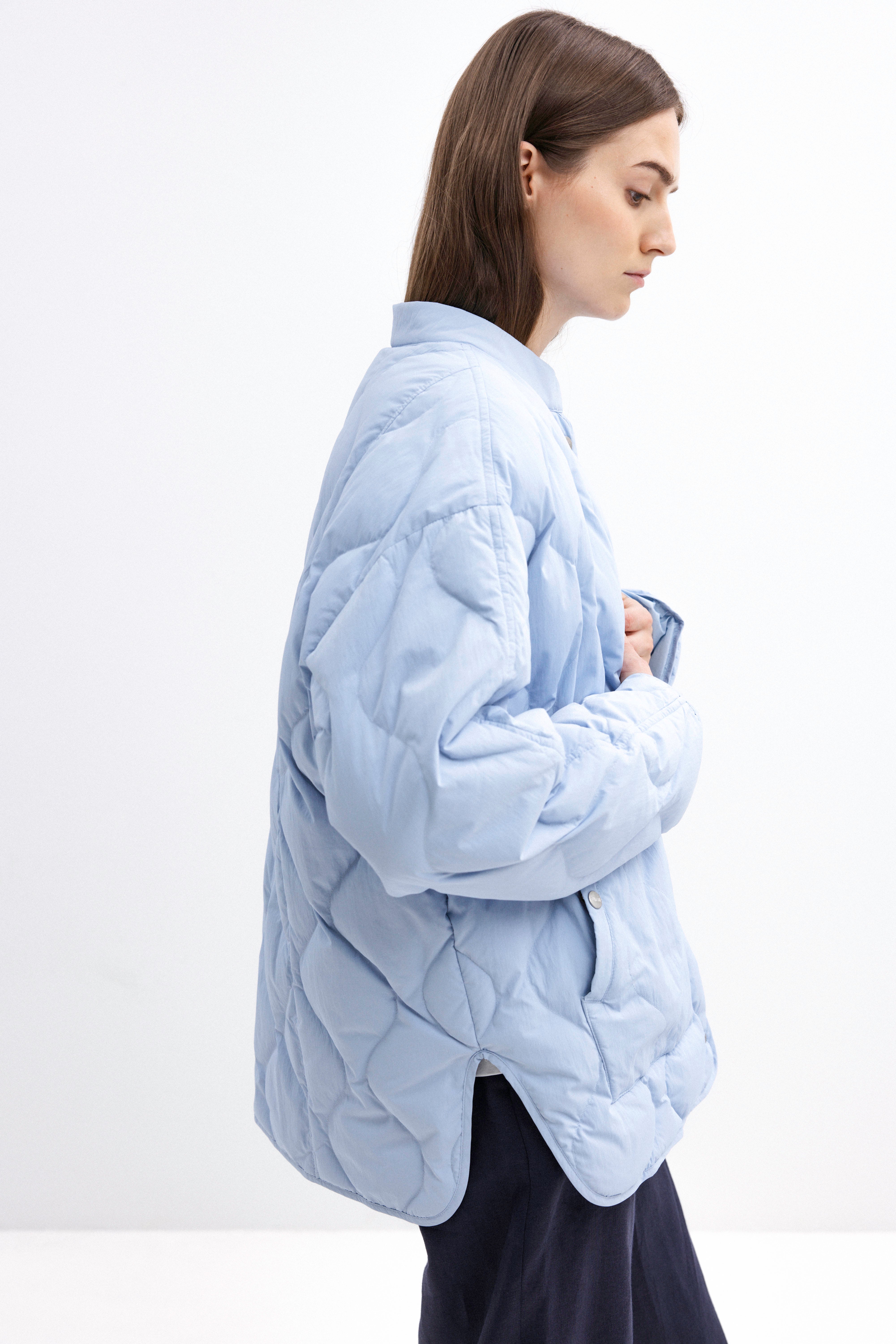 OVERSIZED SKY BLUE DOWN JACKET