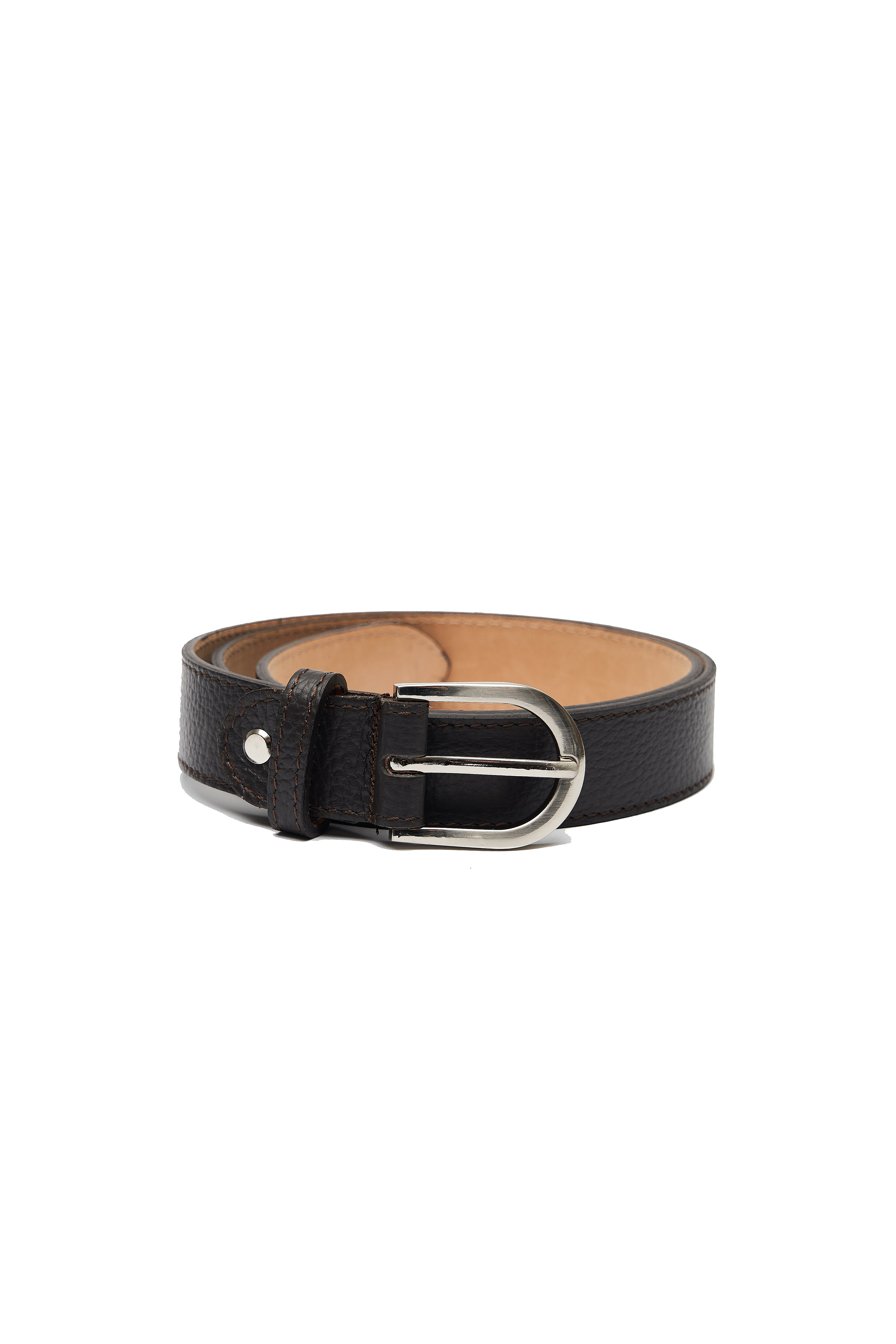 LEATHER HAZEL BELT WITH SILVER DETAILS