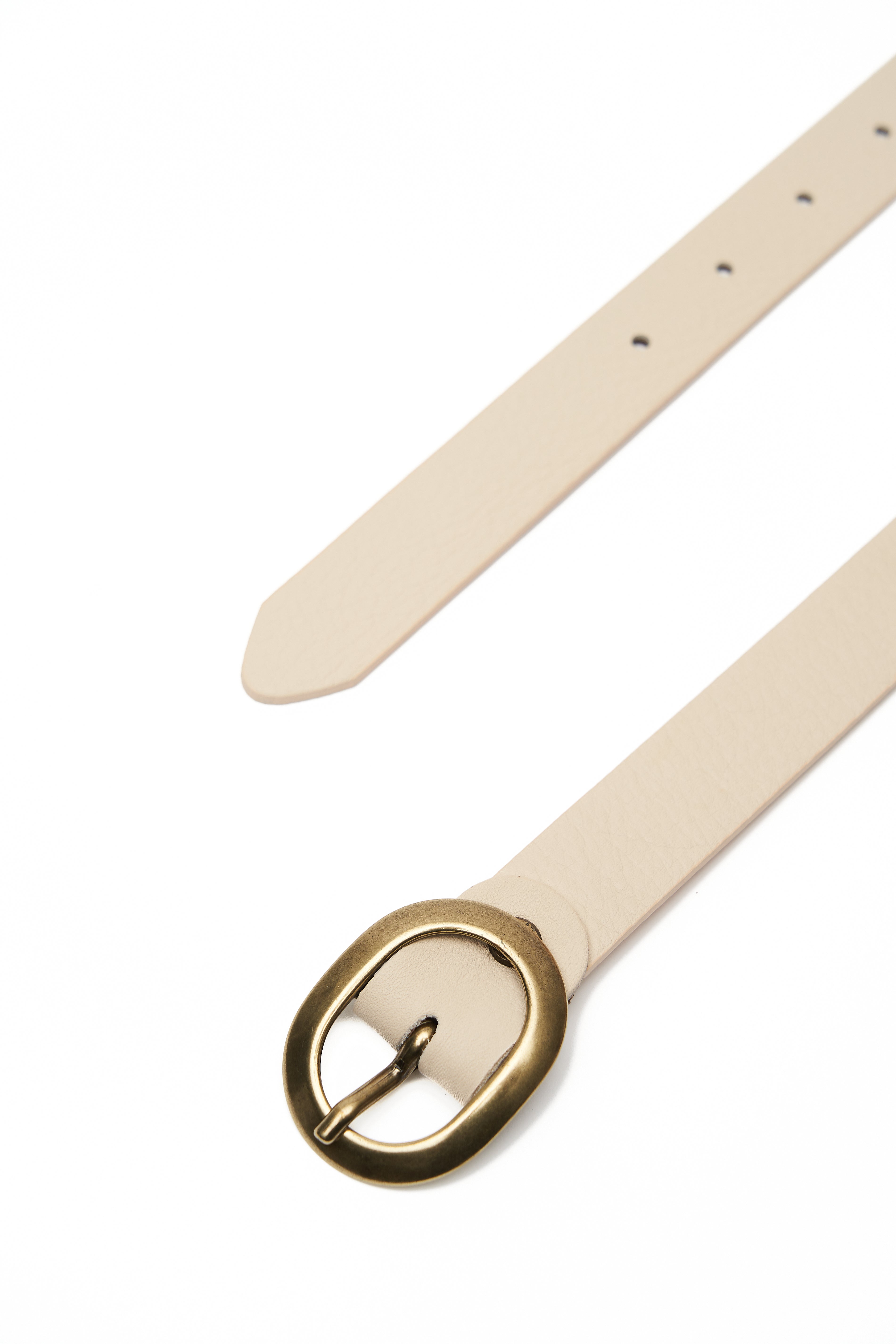 BEIGE LEATHER BELT