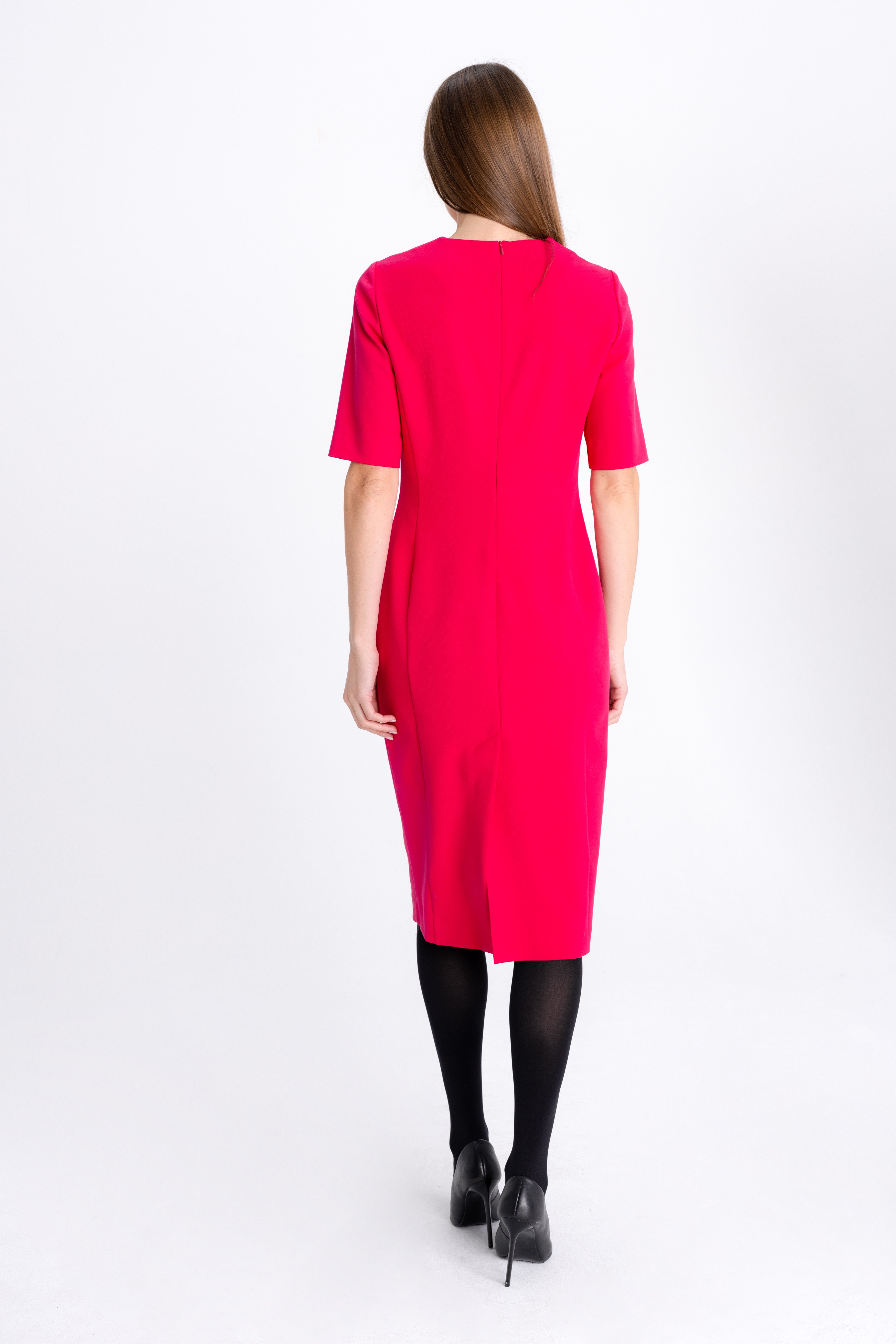 CYCLAMEN FITTED DRESS