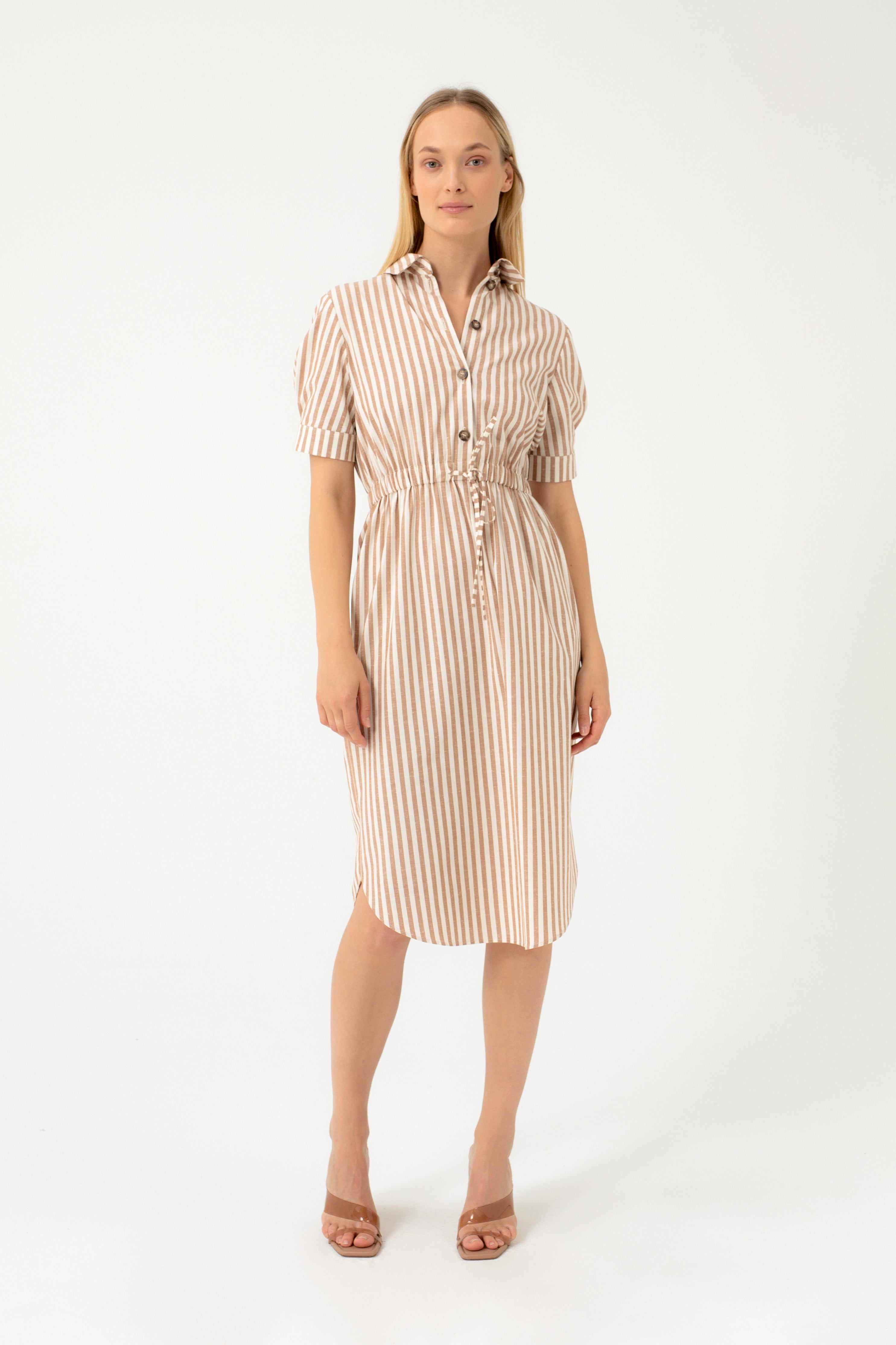 COTTON STRIPED DRESS