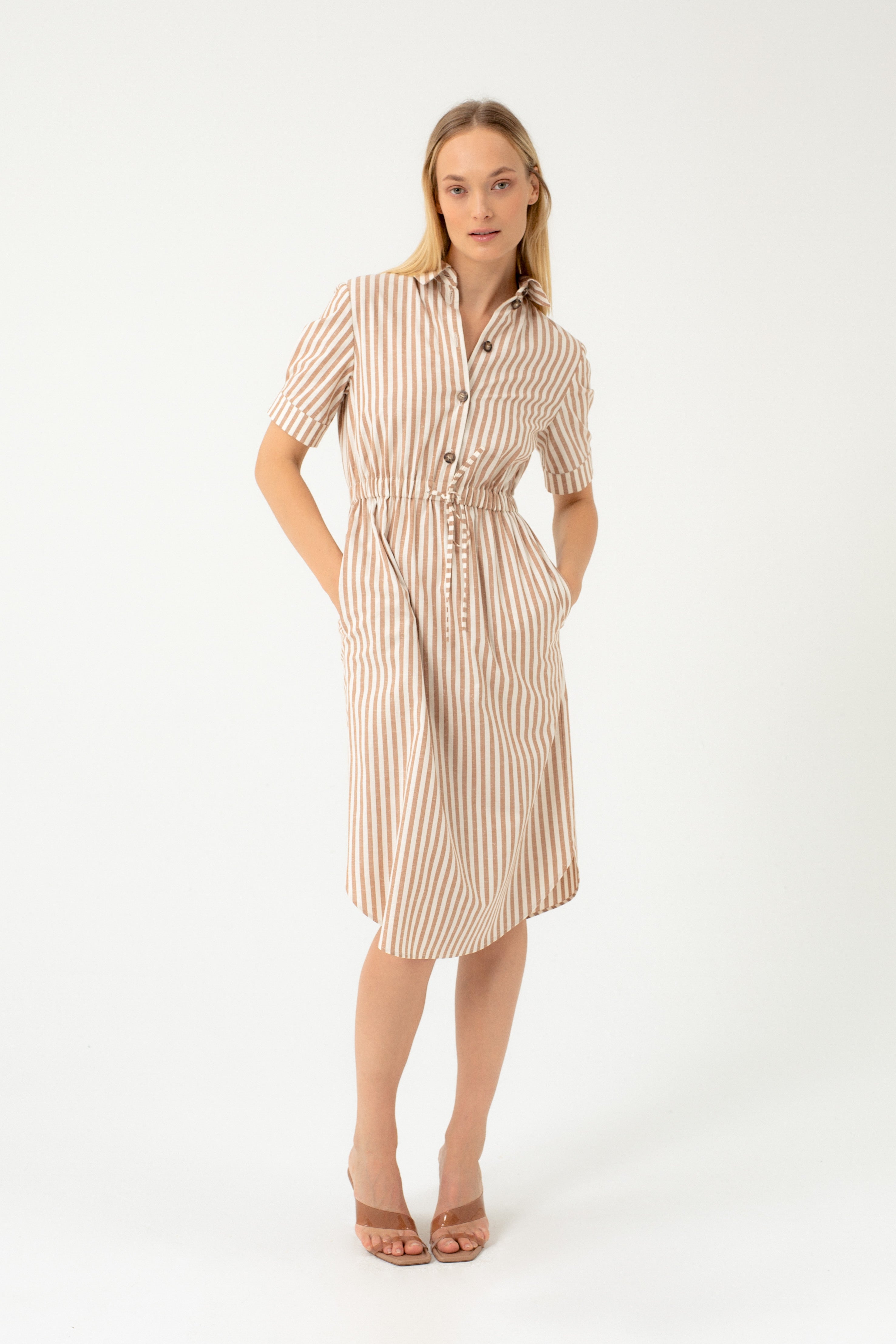 COTTON STRIPED DRESS