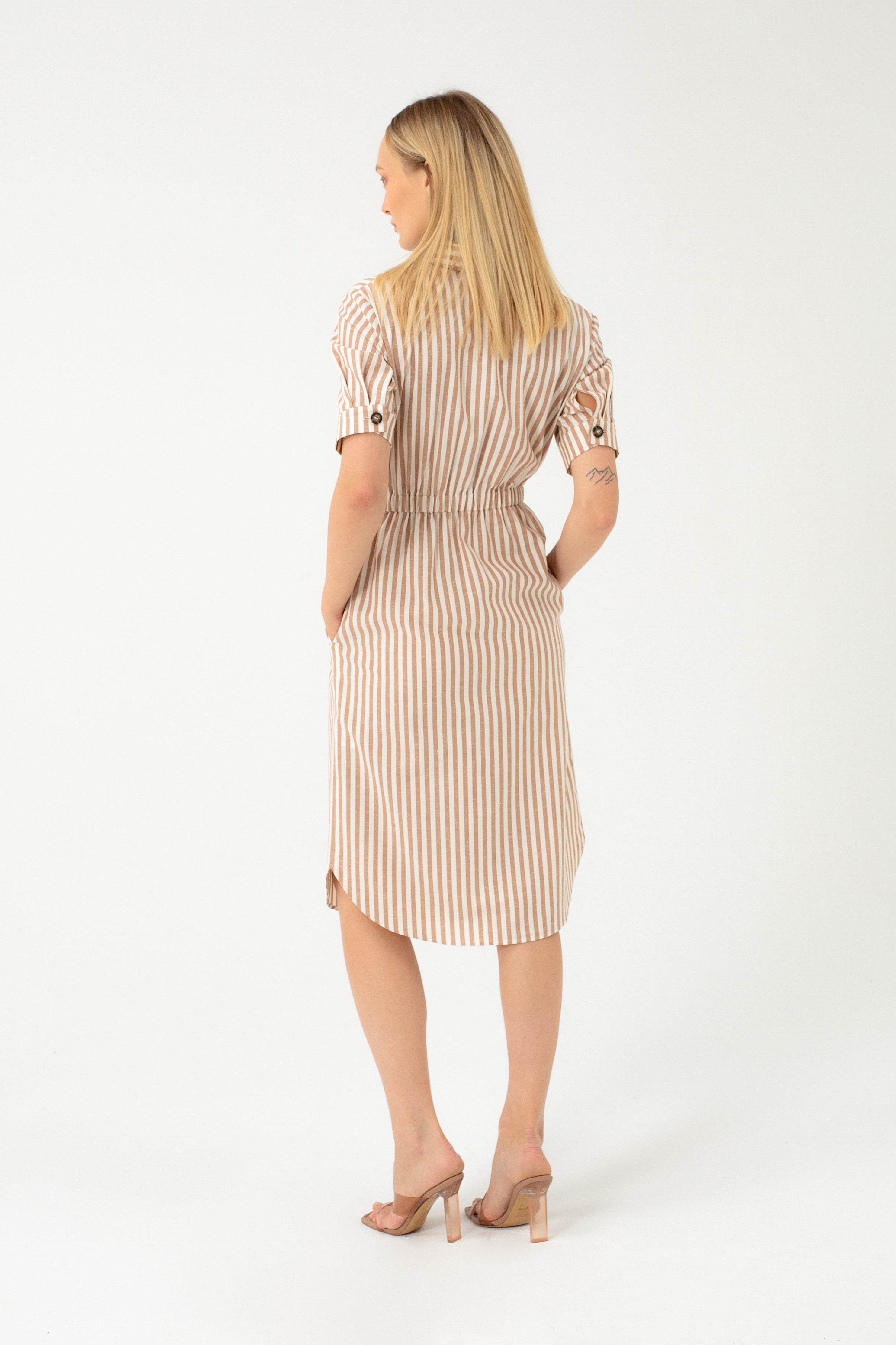 COTTON STRIPED DRESS