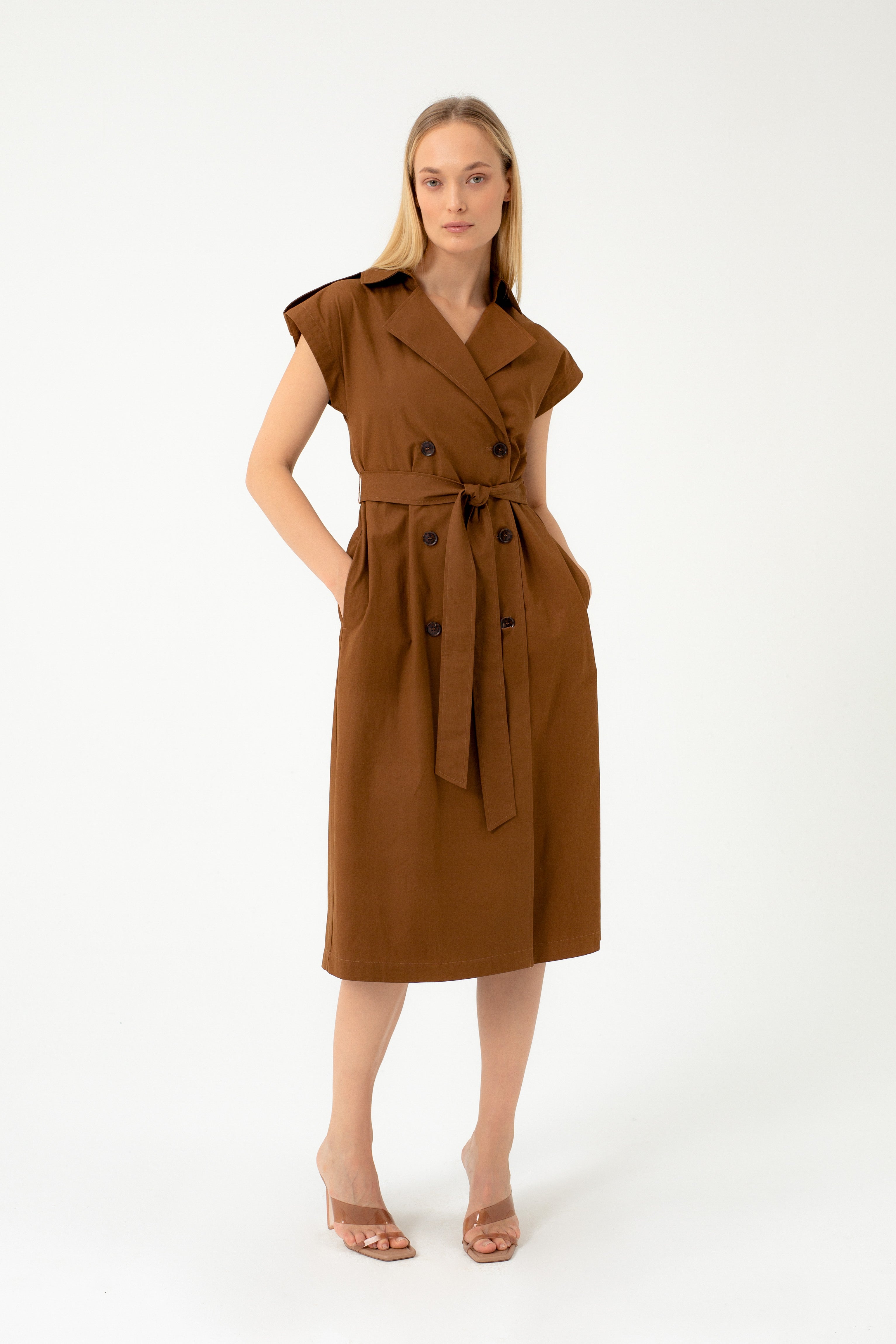 SAFARI CAMEL DRESS
