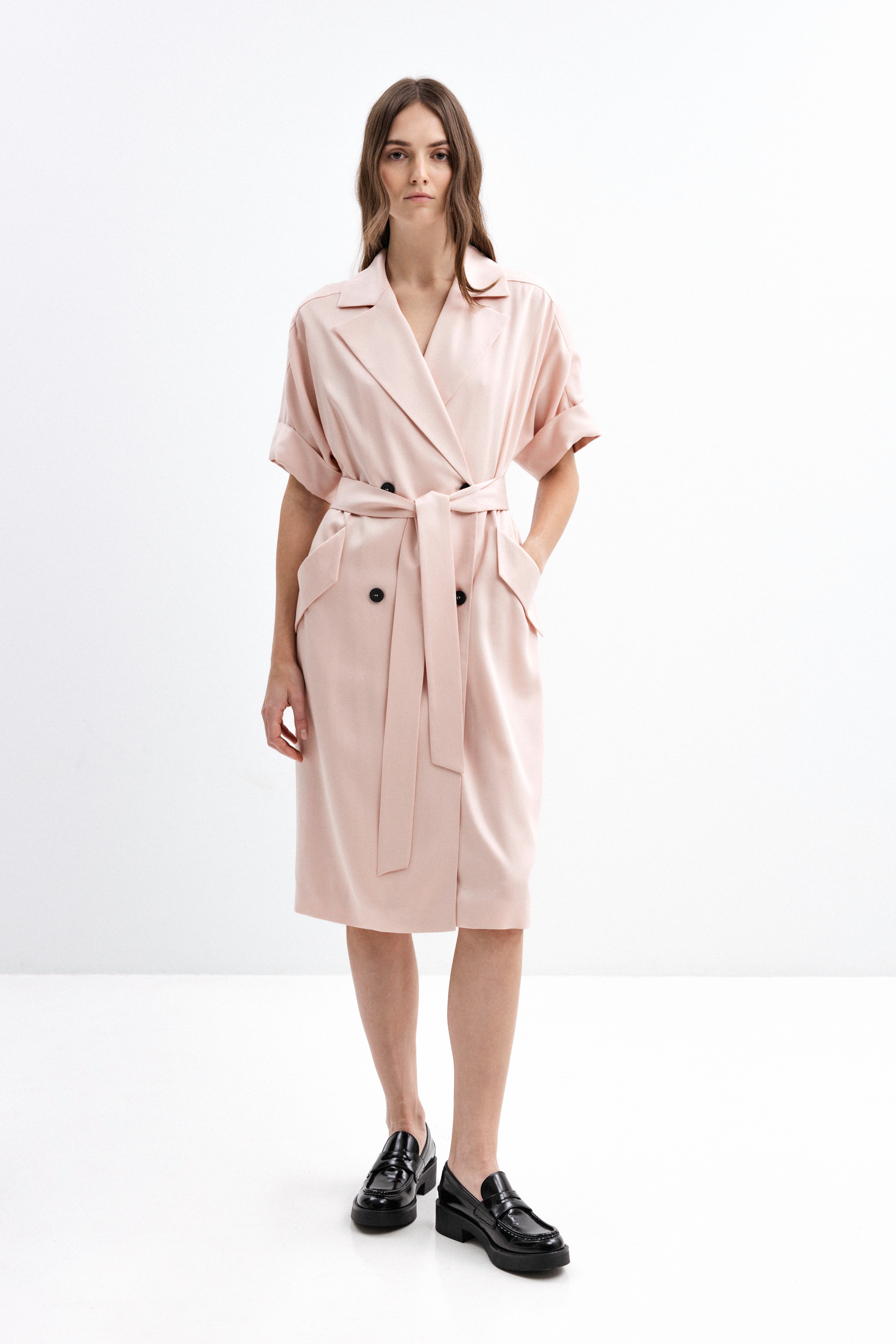 BLUSH ROSE VEST TYPE DRESS