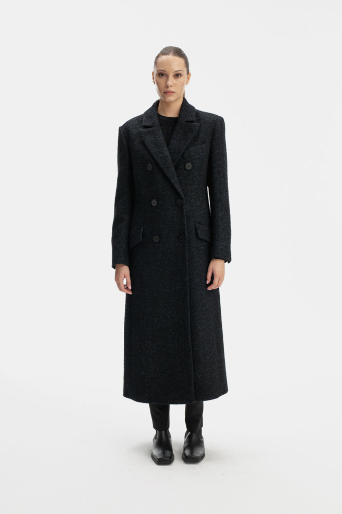 CLASSY NAVY LONG COAT