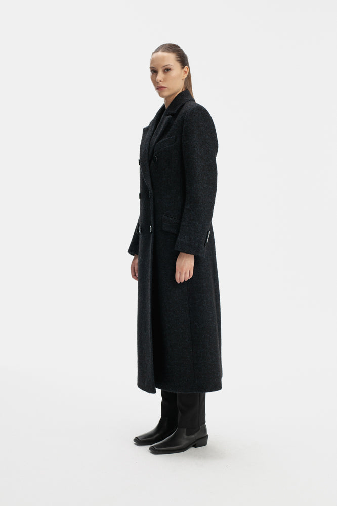 CLASSY NAVY LONG COAT