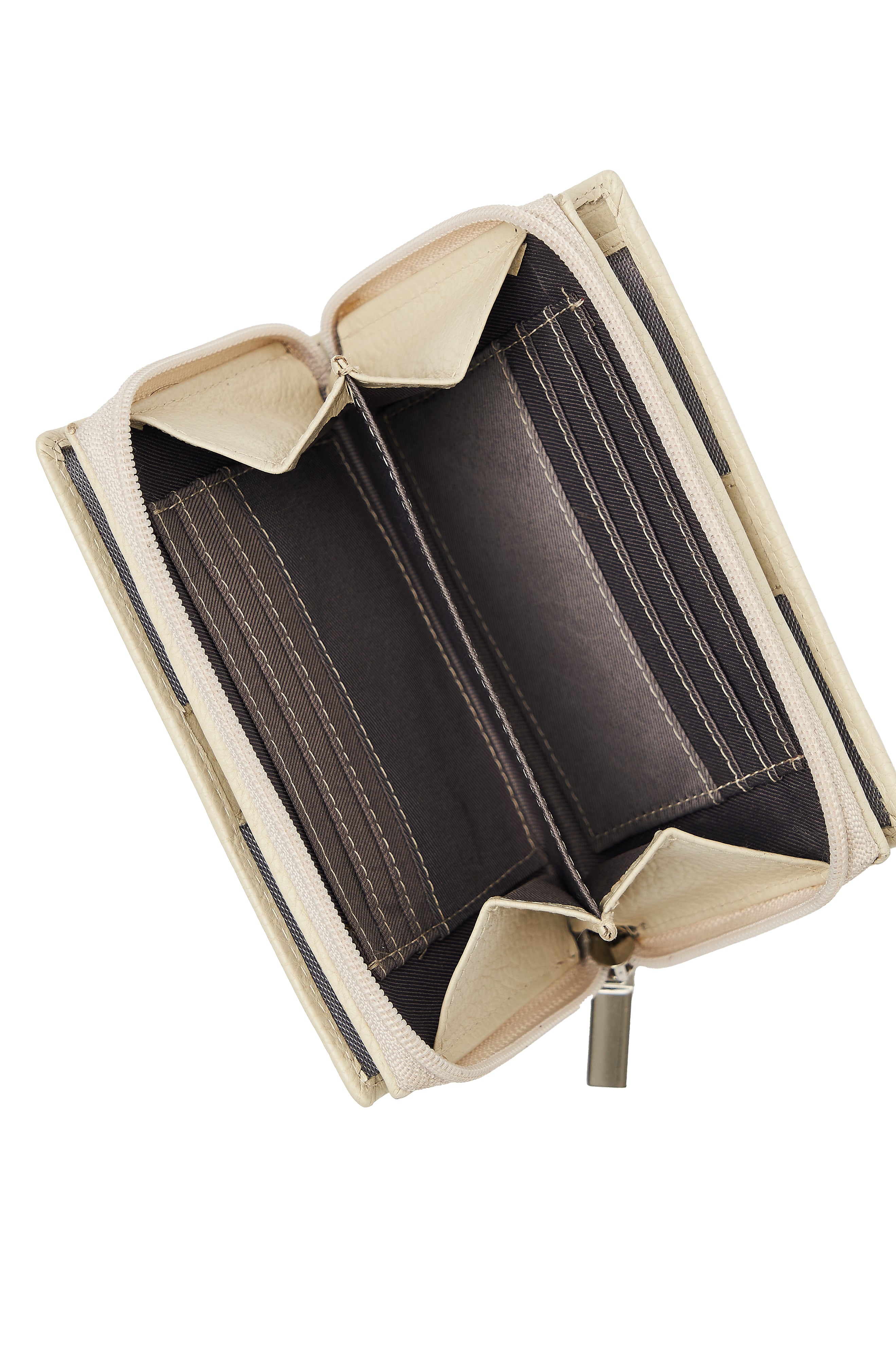 LEATHER SAND-COLORED WALLET