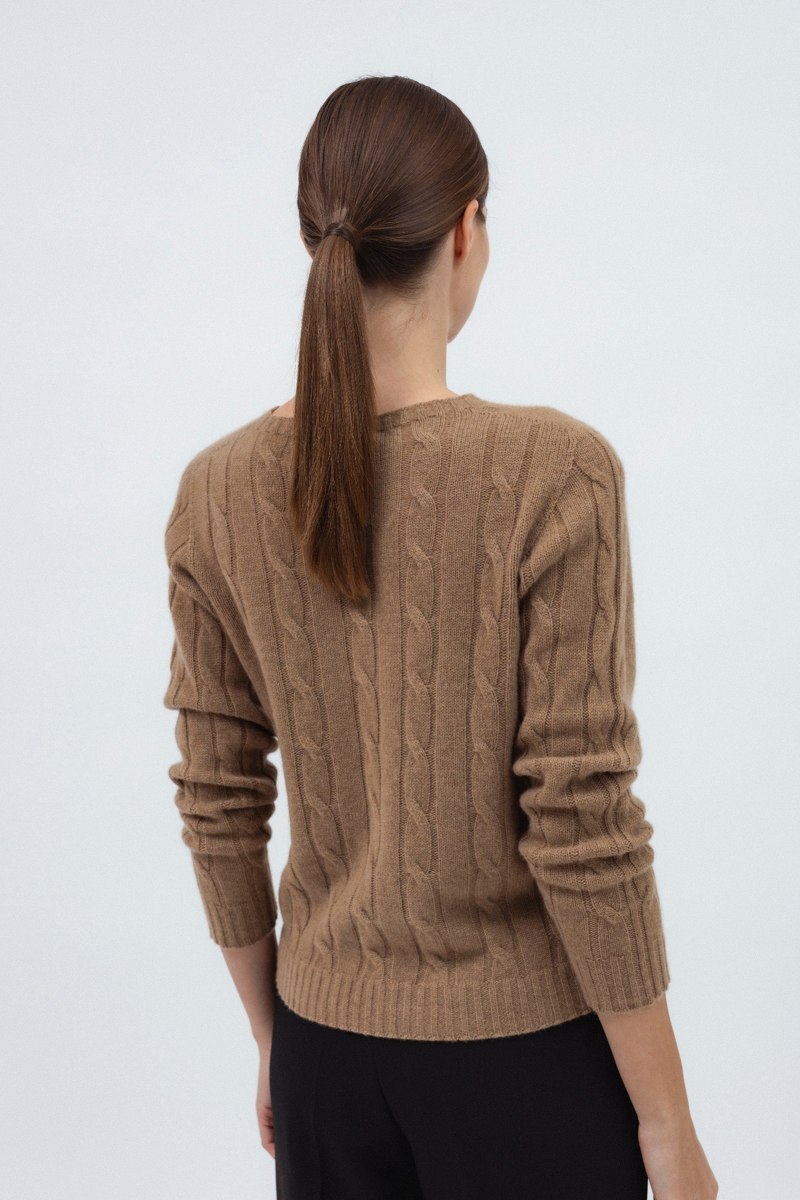 CAMEL CASHMERE SWEATER