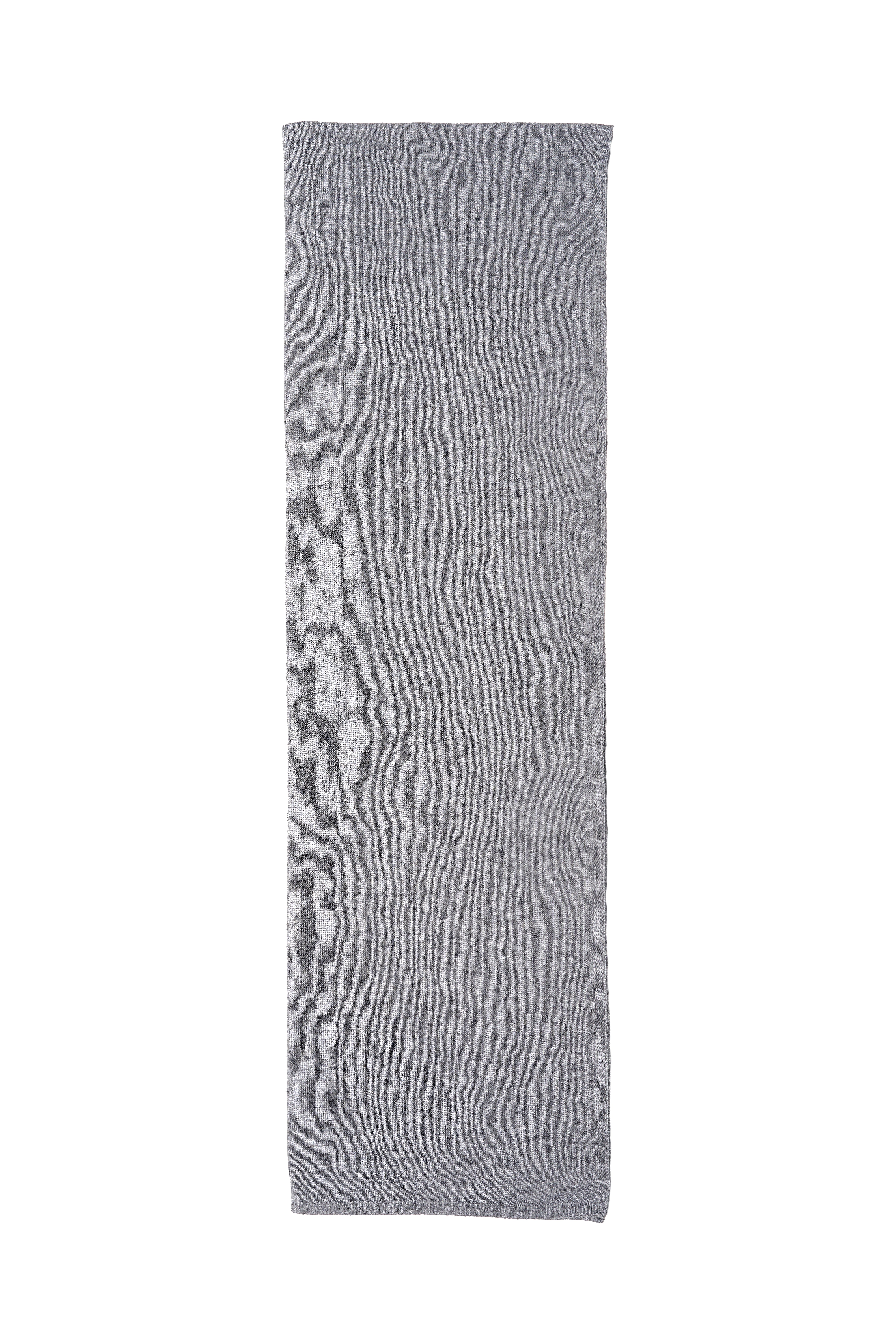 WOMEN GREY SCARF WITH CASHMERE