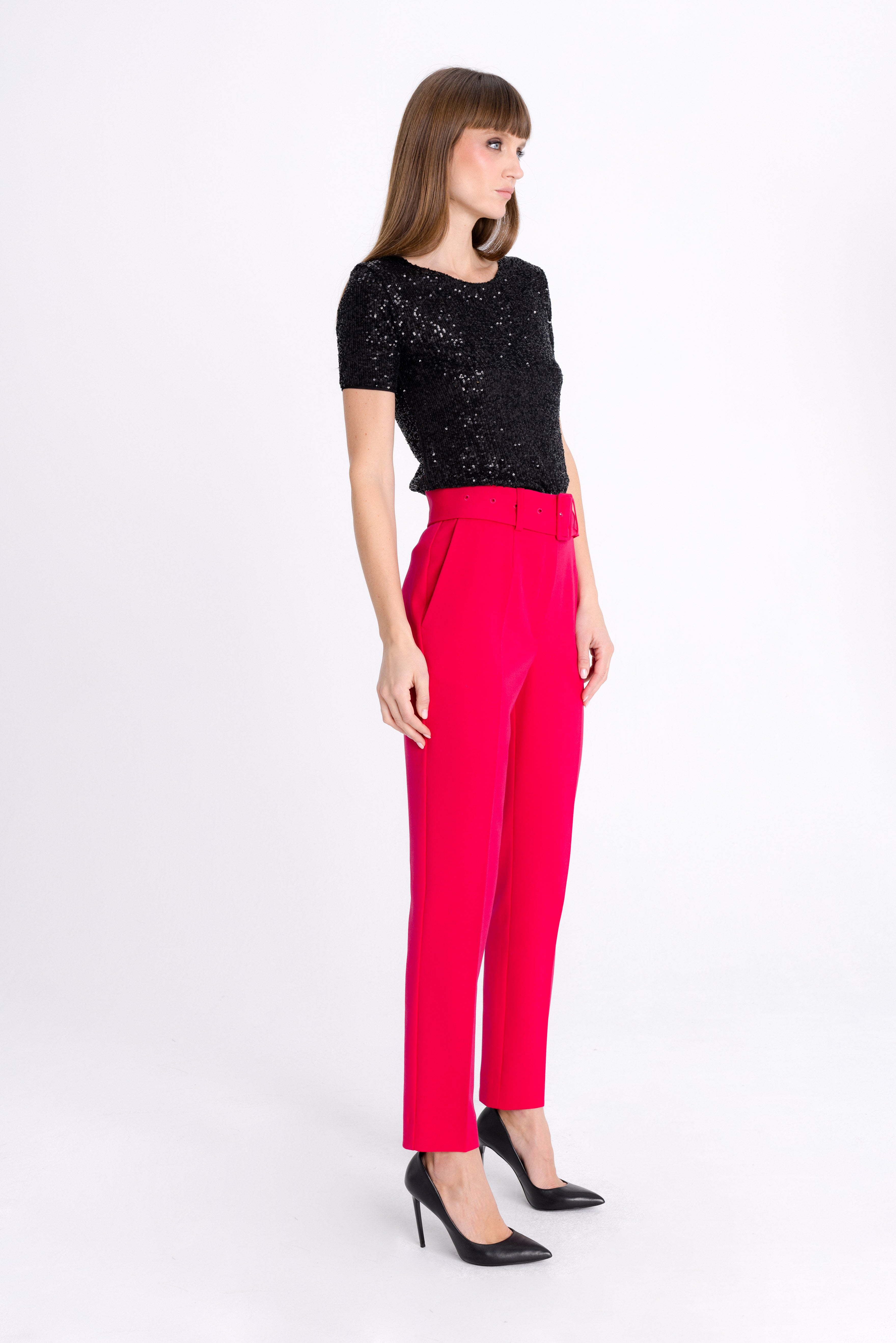 CYCLAMEN SLIM FIT TROUSERS