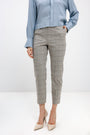 CROPPED TROUSERS IN CHECKED PATTERN