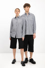 UNISEX BLACK BERMUDA SHORTS