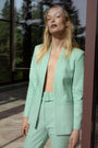 MINT FITTED BLAZER WITHOUT COLLAR