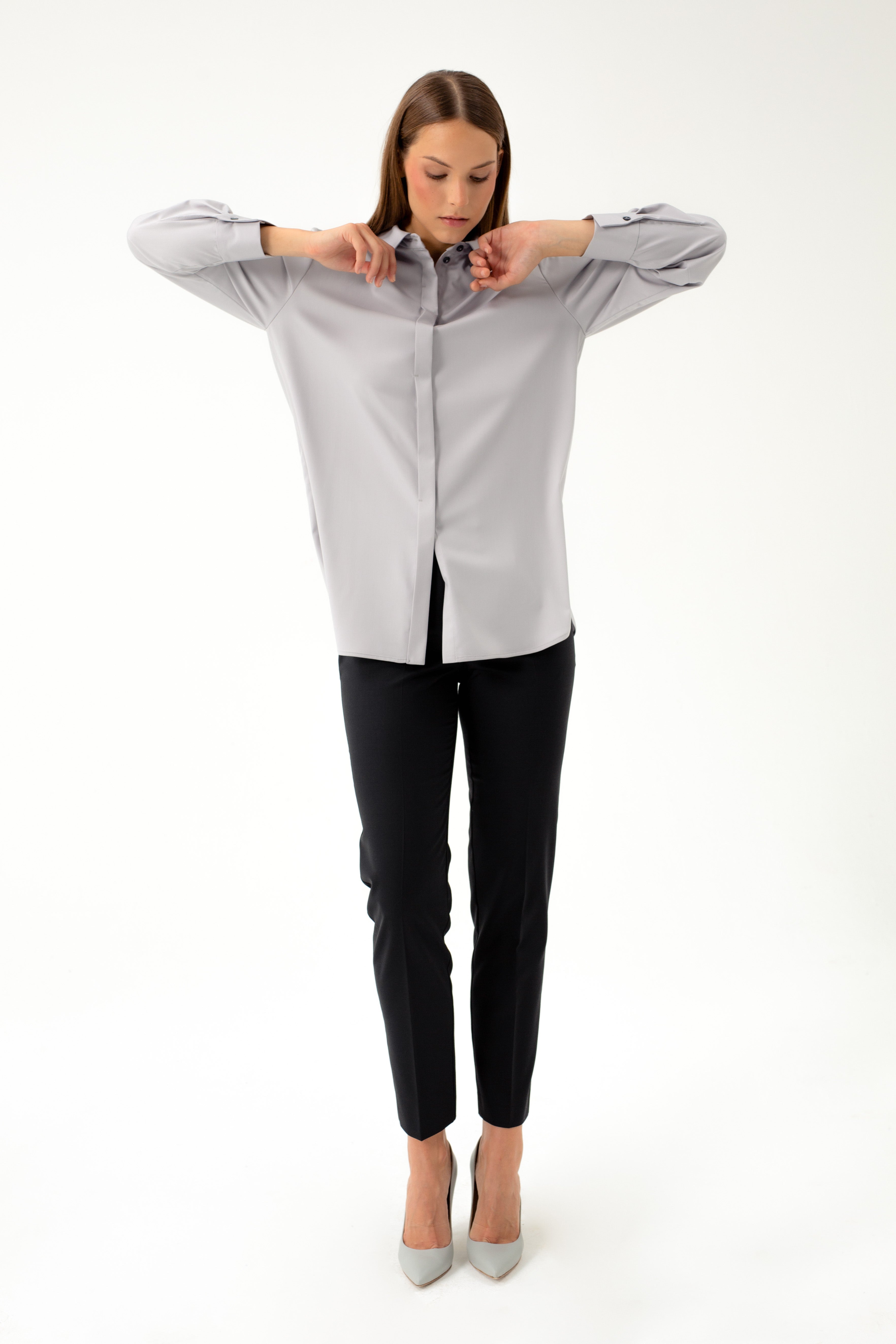BAMBOO GREY LOOSE FIT SHIRT