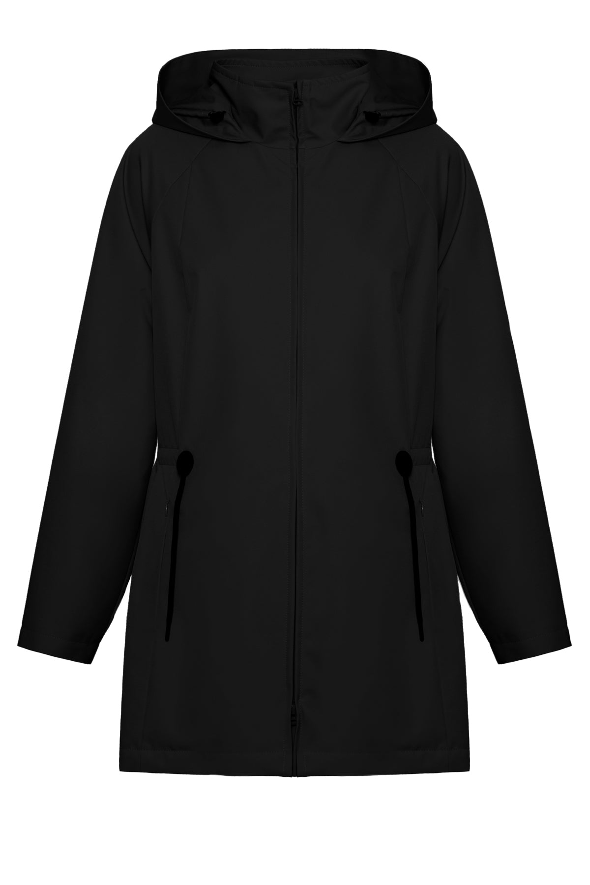 HOODED RAINCOAT BLACK