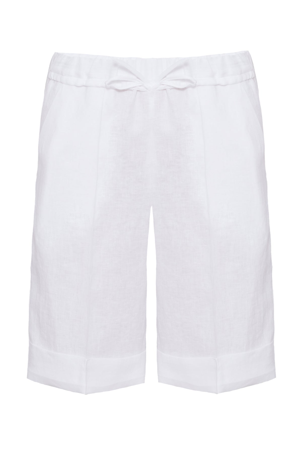 PURE LINEN SHORTS WHITE