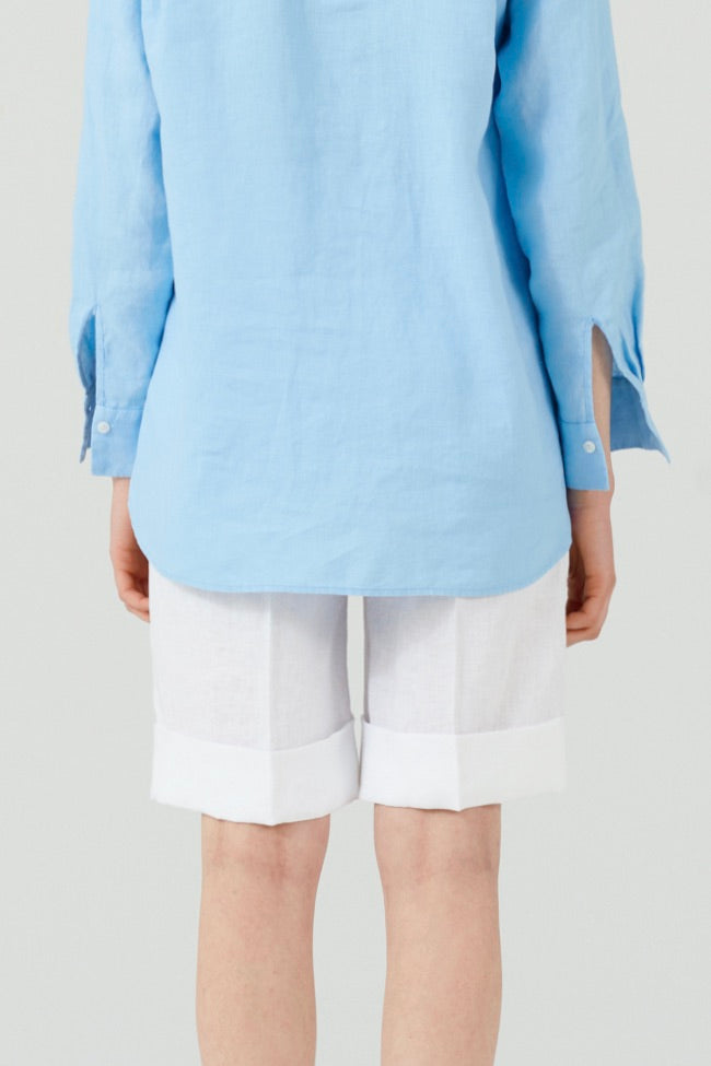 PURE LINEN SHORTS WHITE