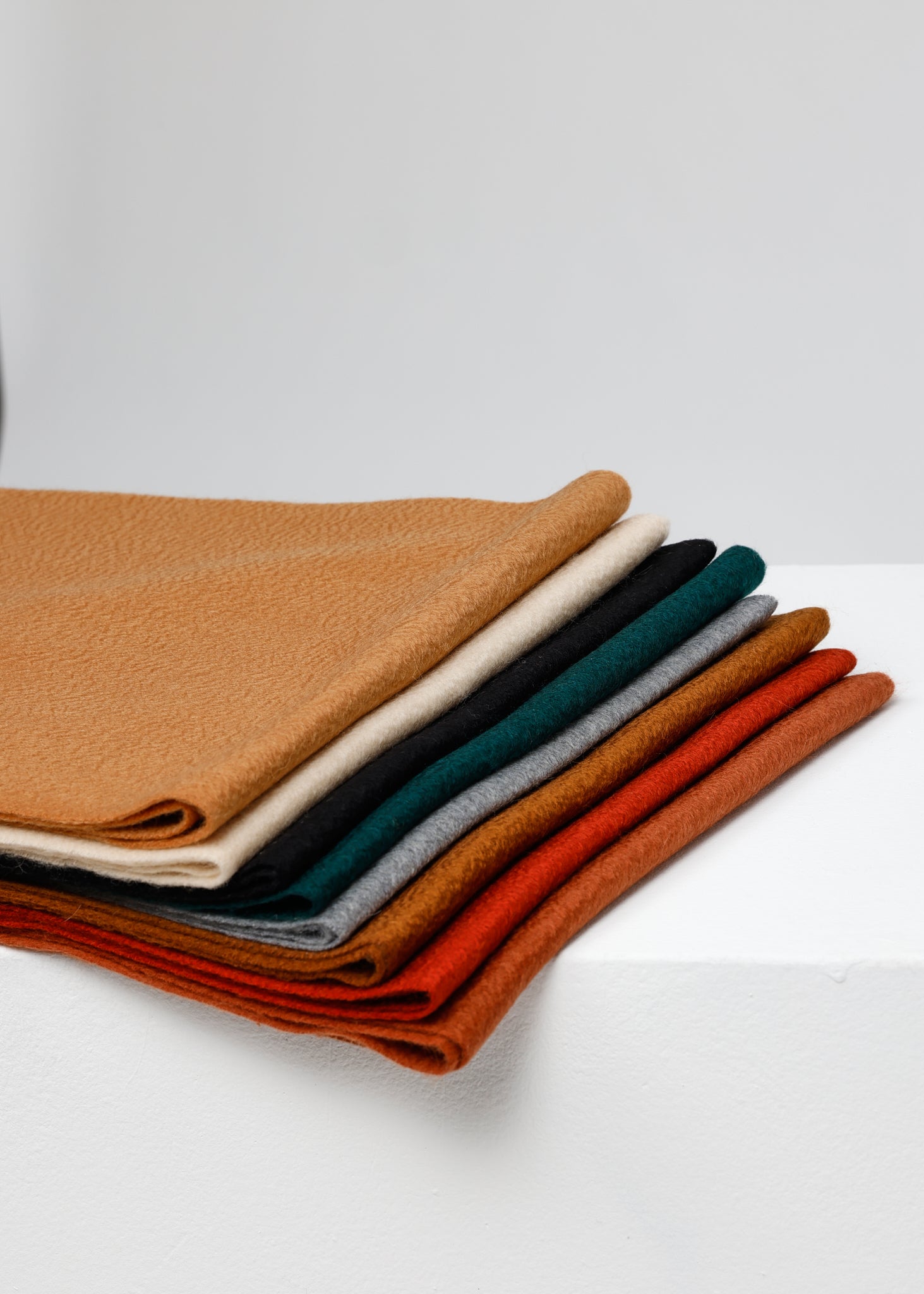 CASHMERE WOOL SCARF CAMEL