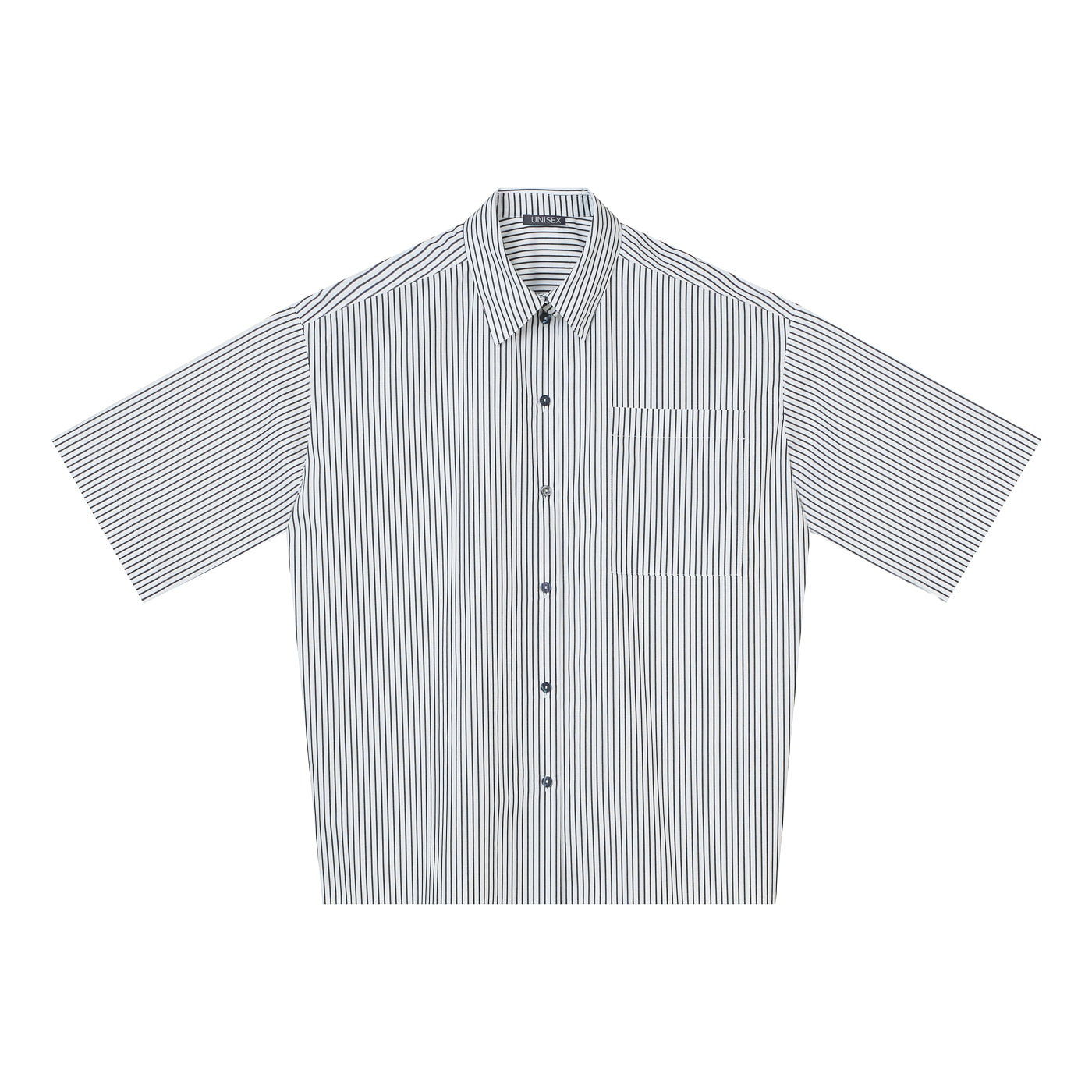 UNISEX SHORT-SLEEVE STRIPED SHIRT