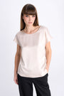 SHORT SLEEVE BEIGE BLOUSE