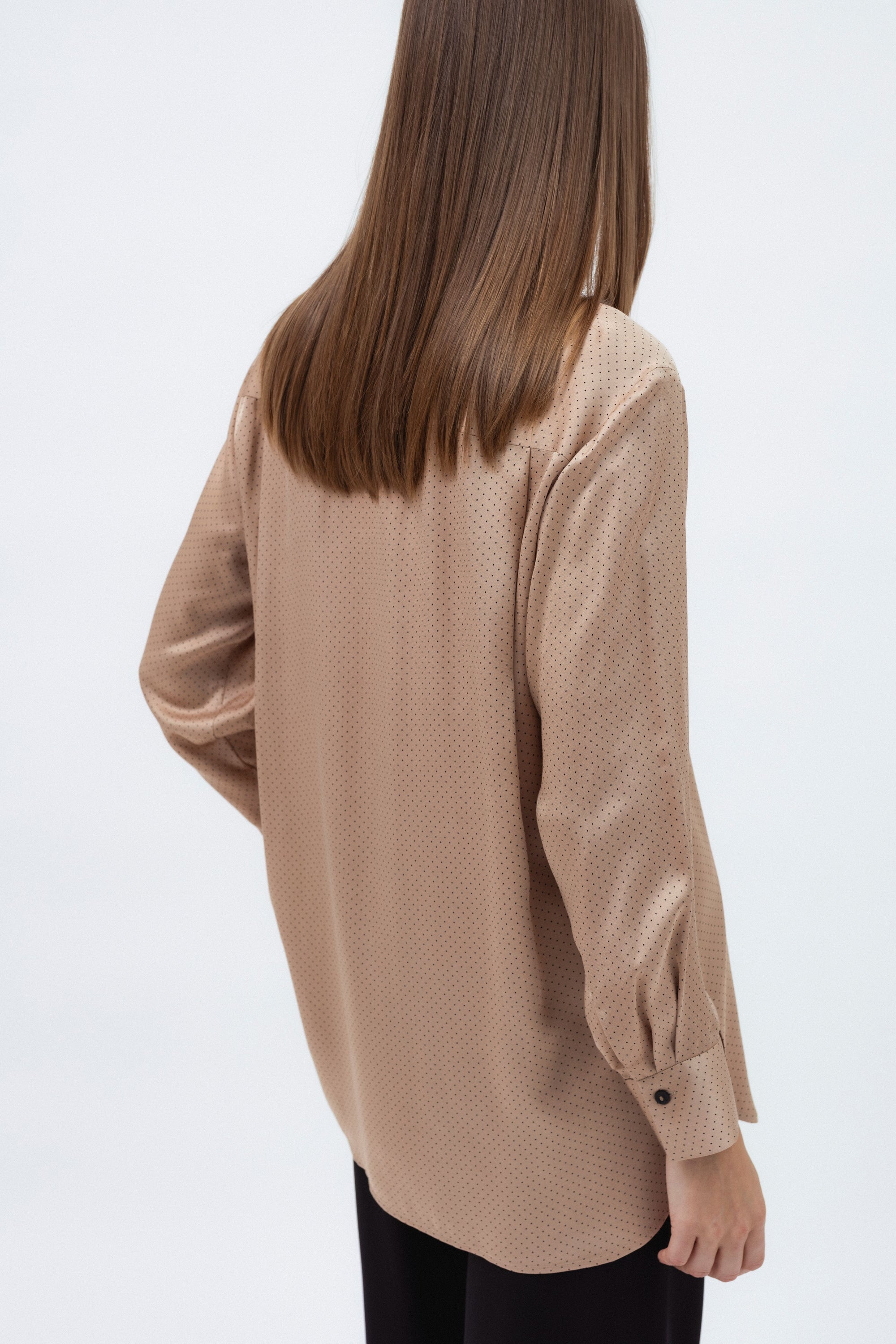 BEIGE POLKA-POT-SHIRT