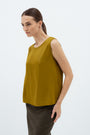 DARK MUSTARD SLEEVELESS TOP