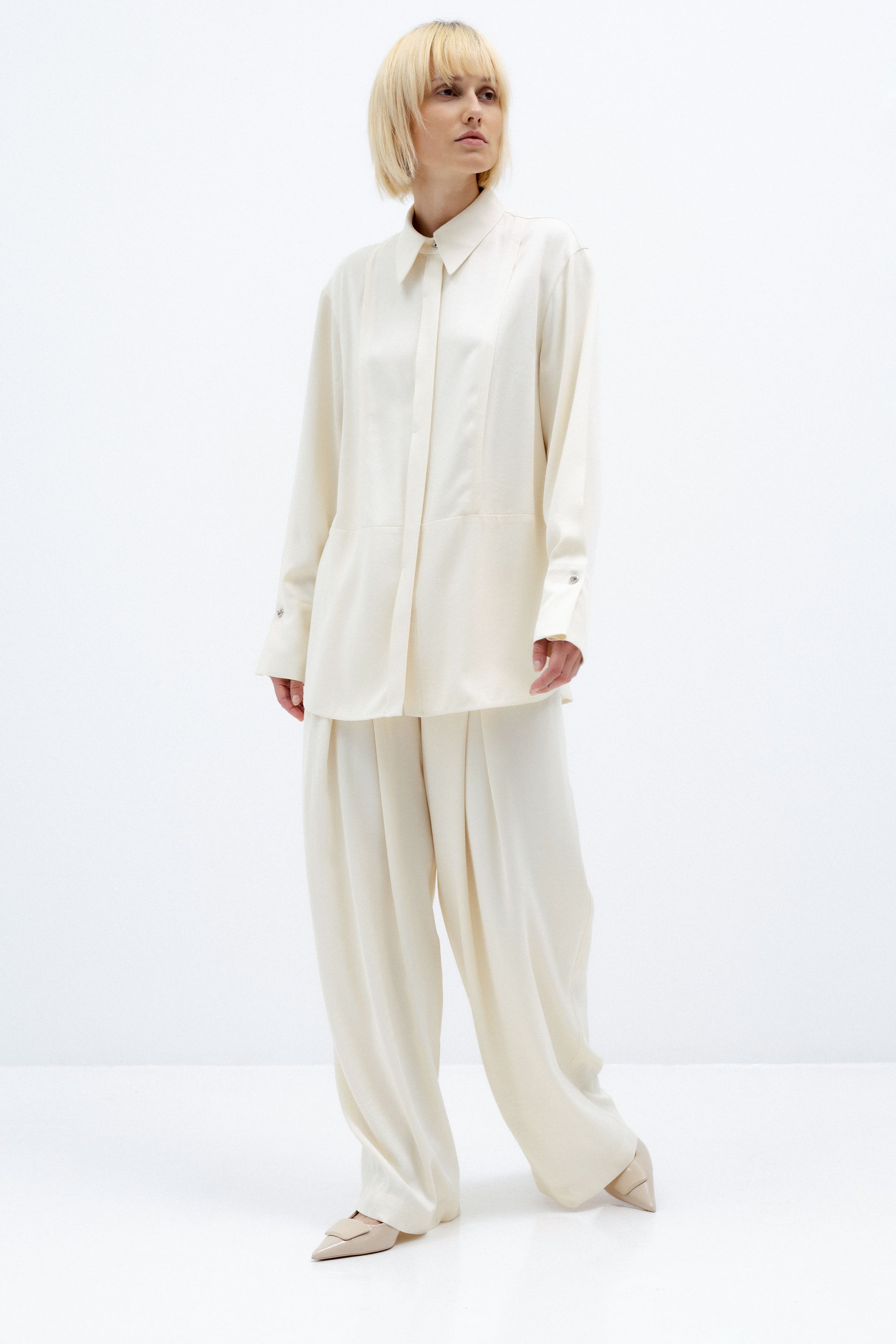 MILK-SHADE FLUID SHIRT