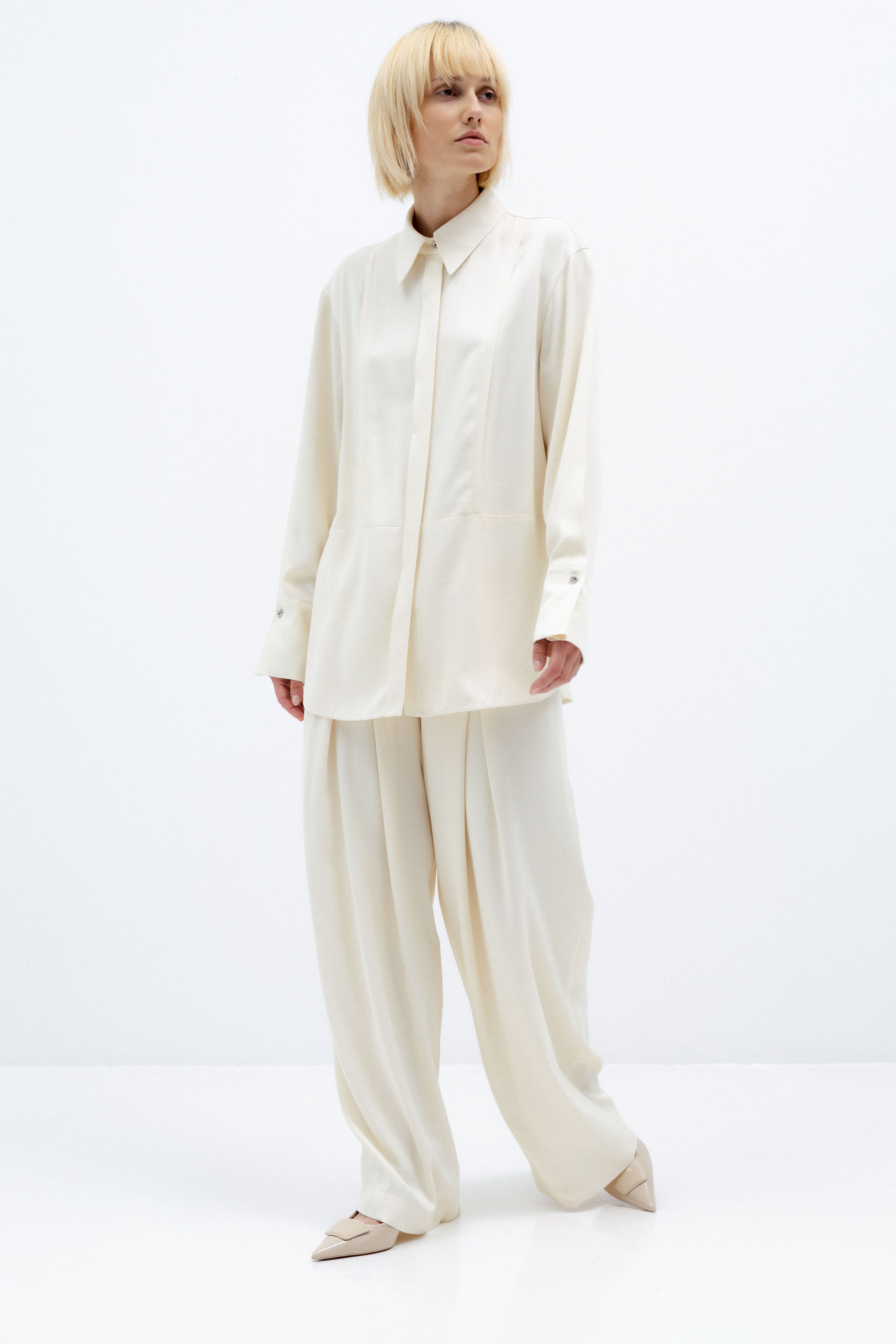 MILK-SHADE FLUID SHIRT